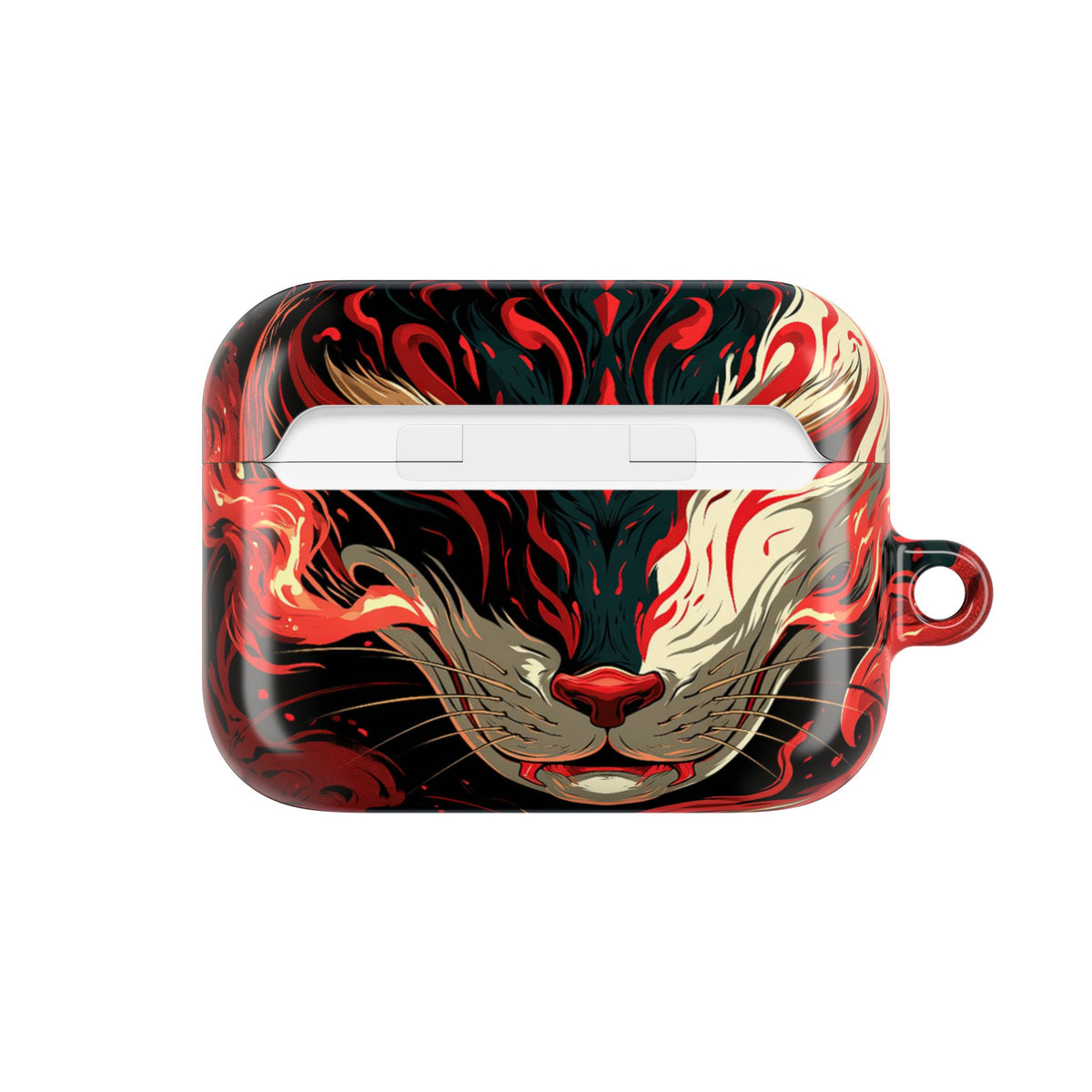 Crimson Kitsune Spirit · Hard Case for AirPods & AirPods Pro · Red