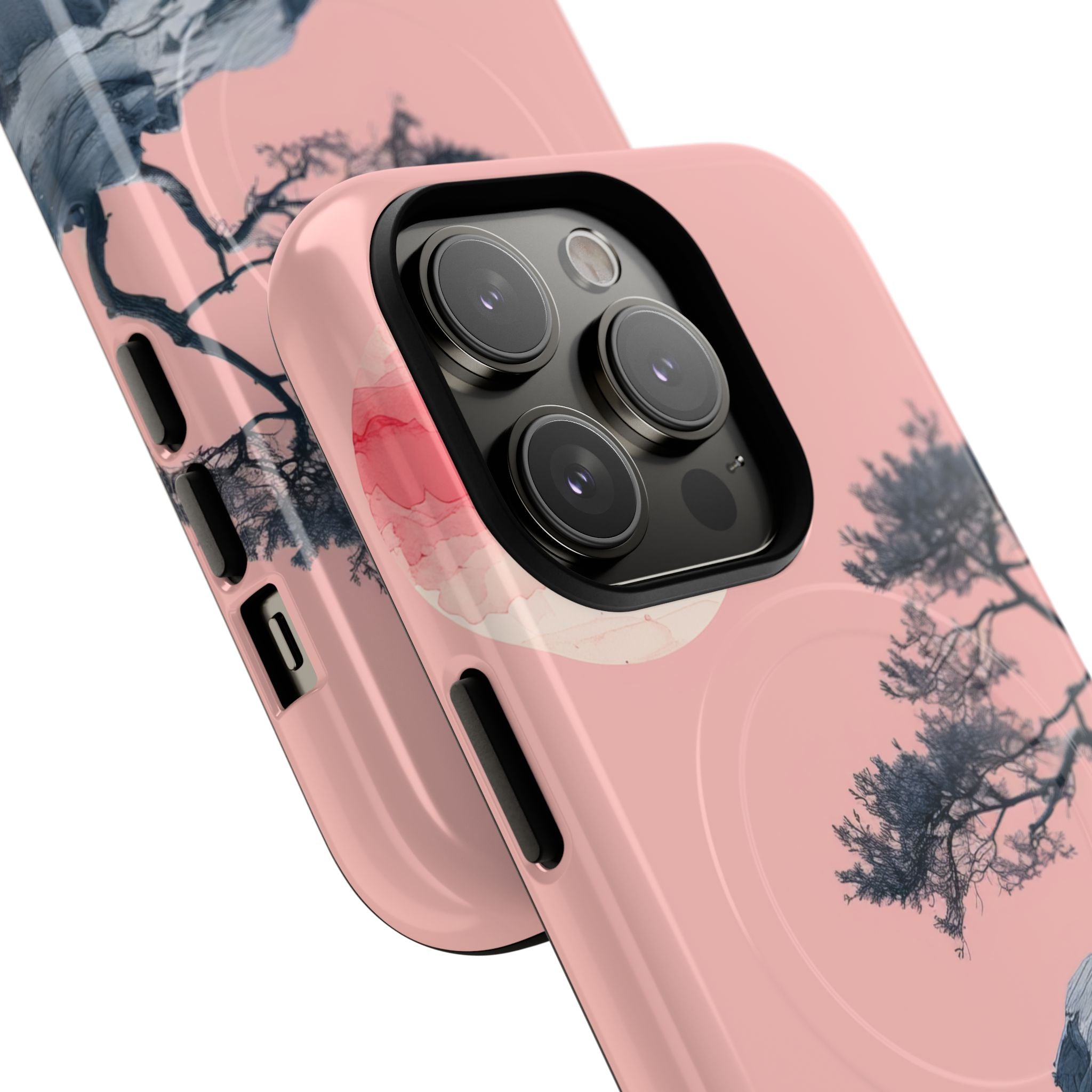 Crimson Moon Tree iPhone 14 Pro Case - Tough+