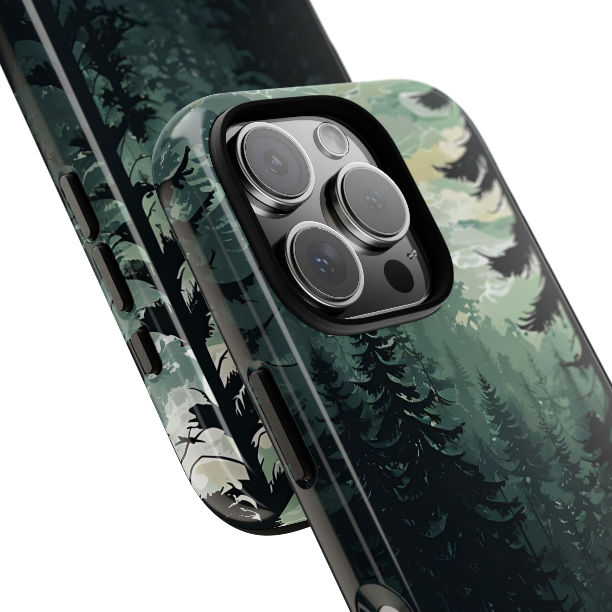 Misty Pine Shadow · Tough Phone Case for iPhone