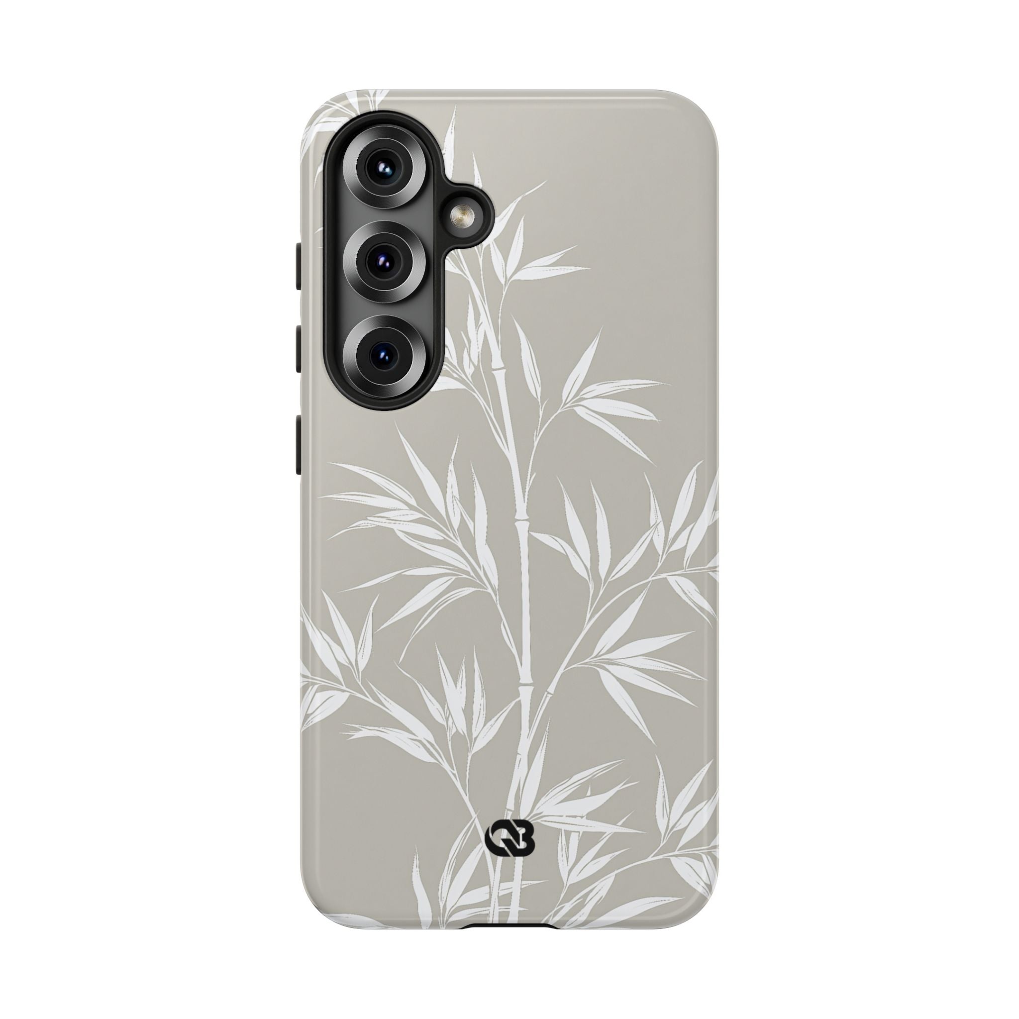 Beige Tough Phone Case for Samsung - Sandstone Bamboo Stalks