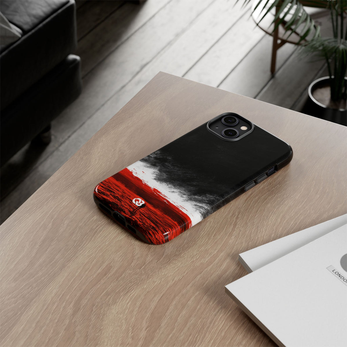 Crimson Horizon · Tough Phone Case for iPhone · Black