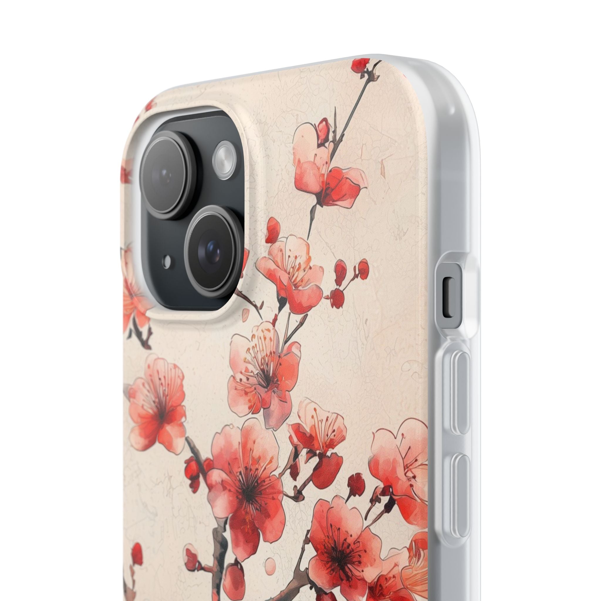 Blossom Shadow iPhone 15 Case - Soft