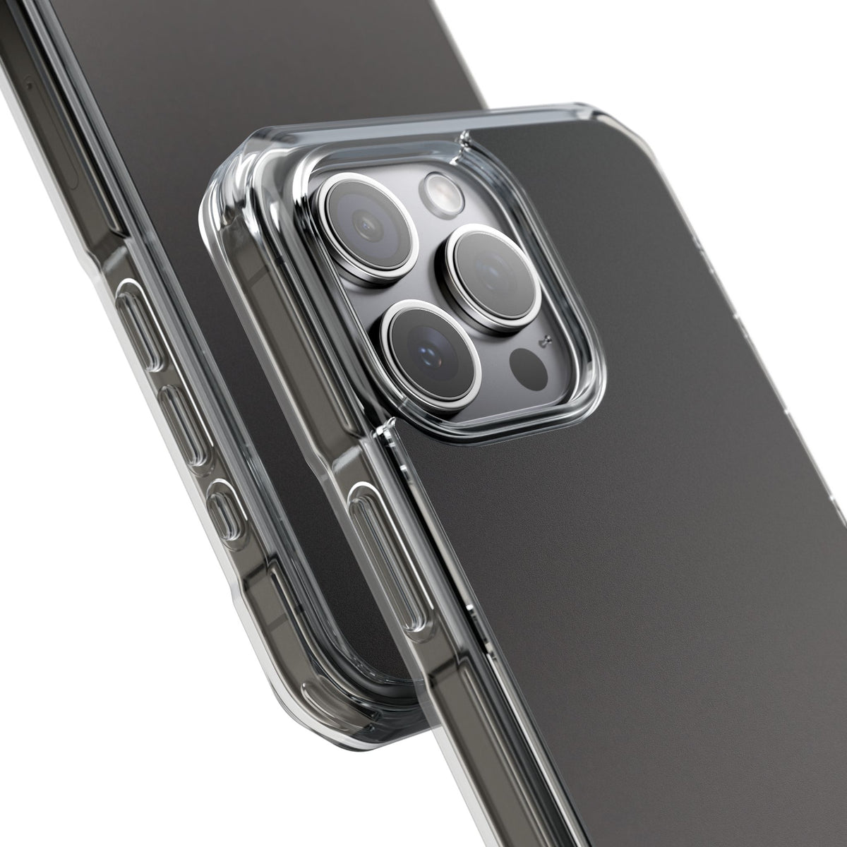 Obsidian Fade · Clear Impact Magnetic Phone Case for iPhone · Black