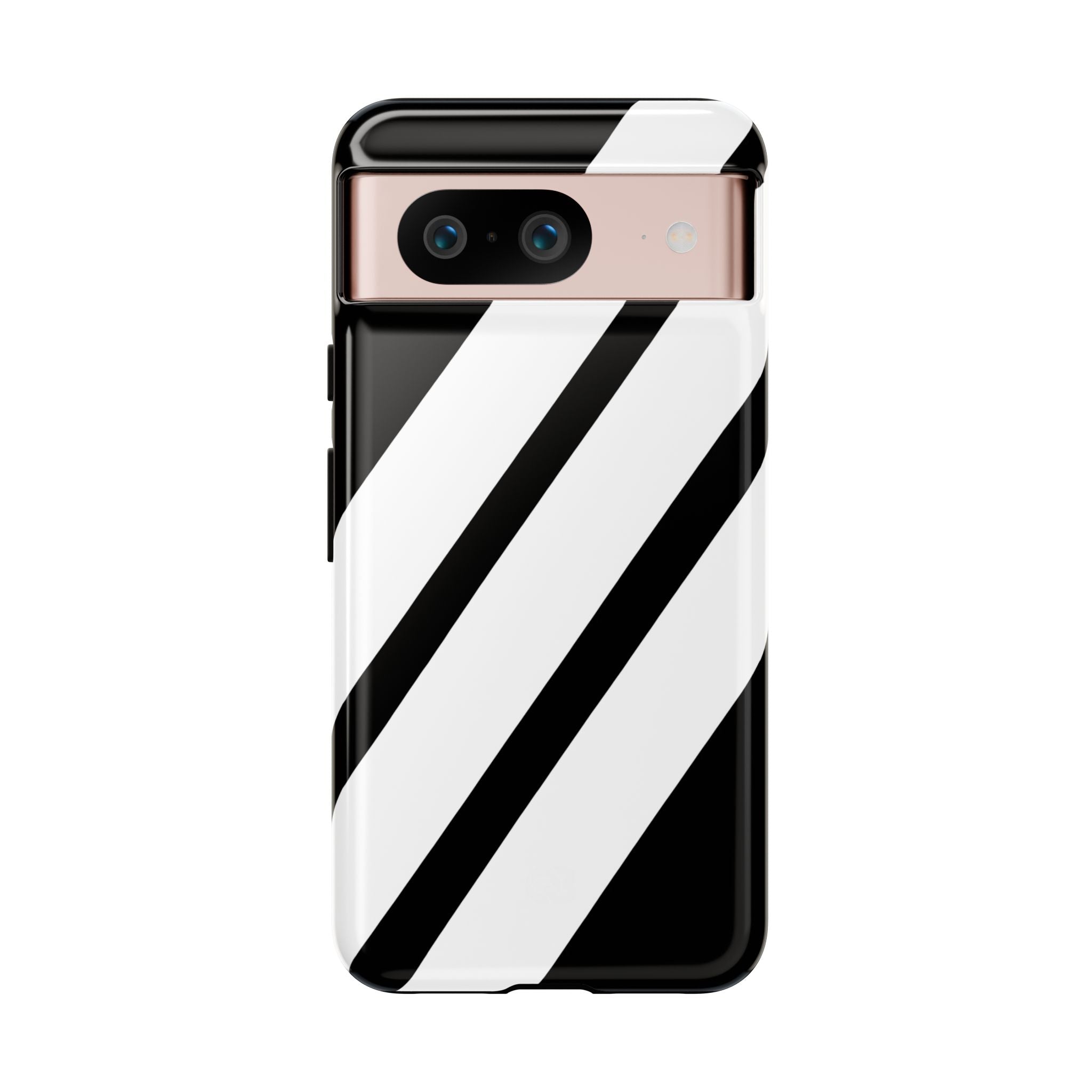 Obsidian White Bars · Tough etui na telefon dla Google Pixel