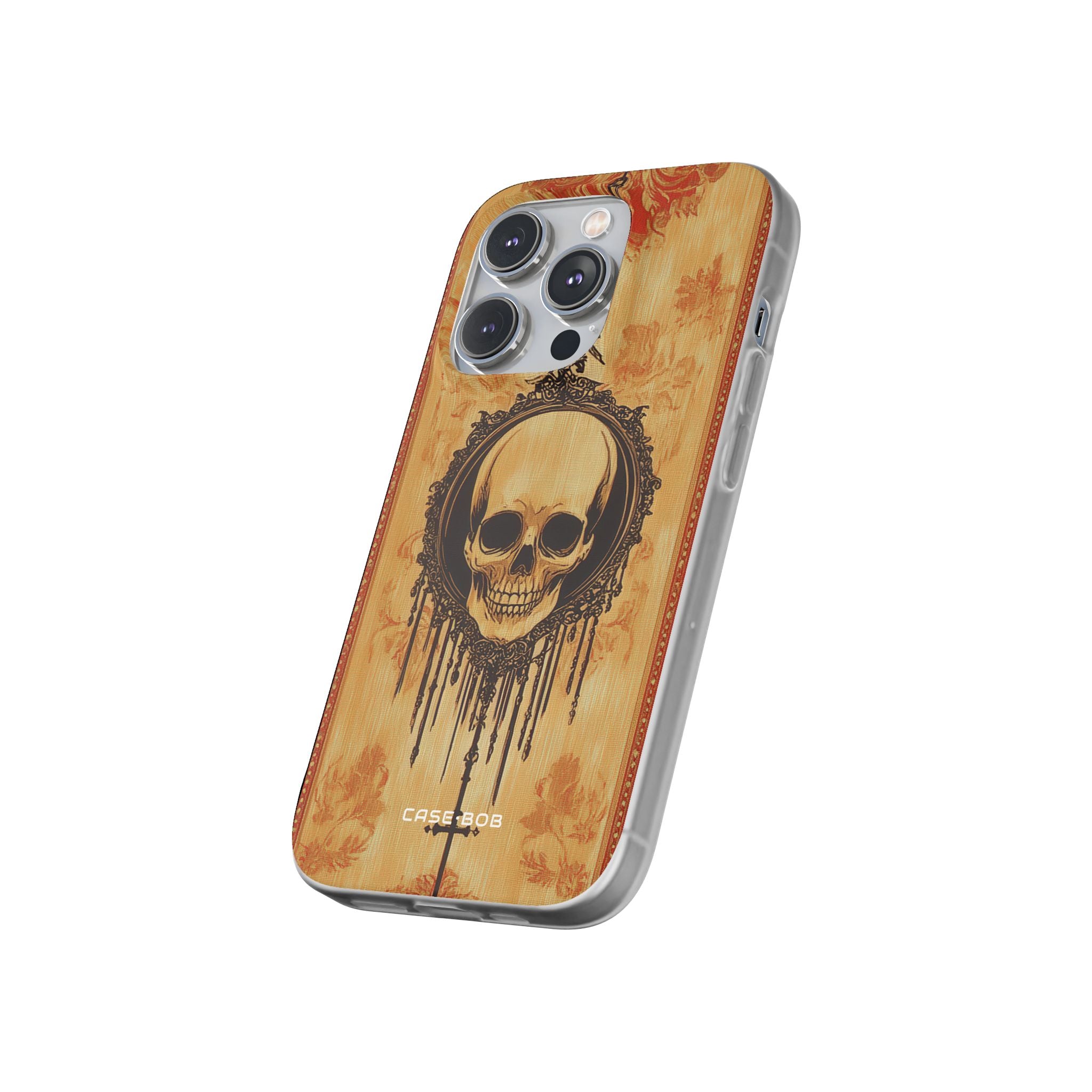 Skull Anhänger iPhone 14 Pro Case - Soft