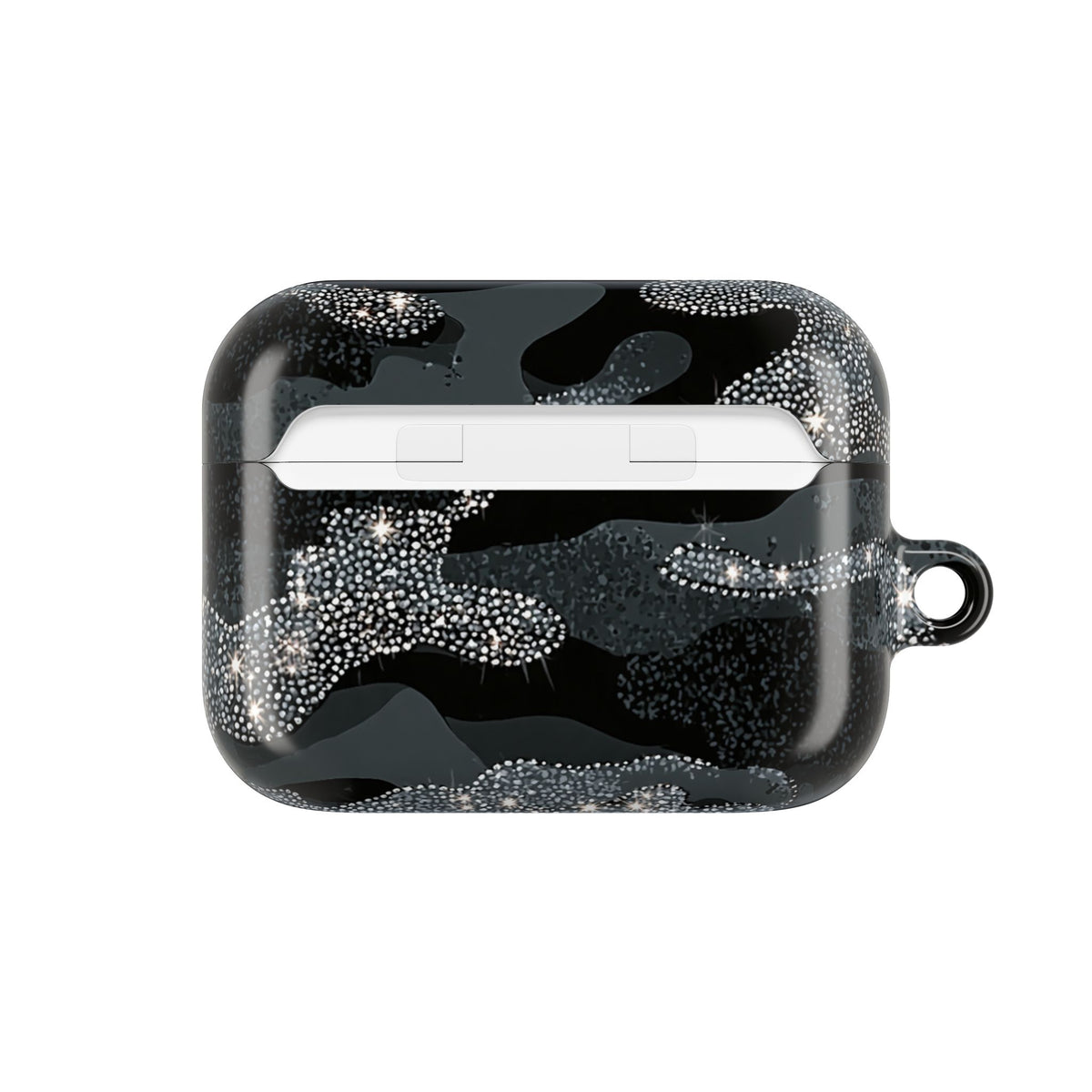 Glitter Shadow Camo · Hard Case for AirPods & AirPods Pro · Black
