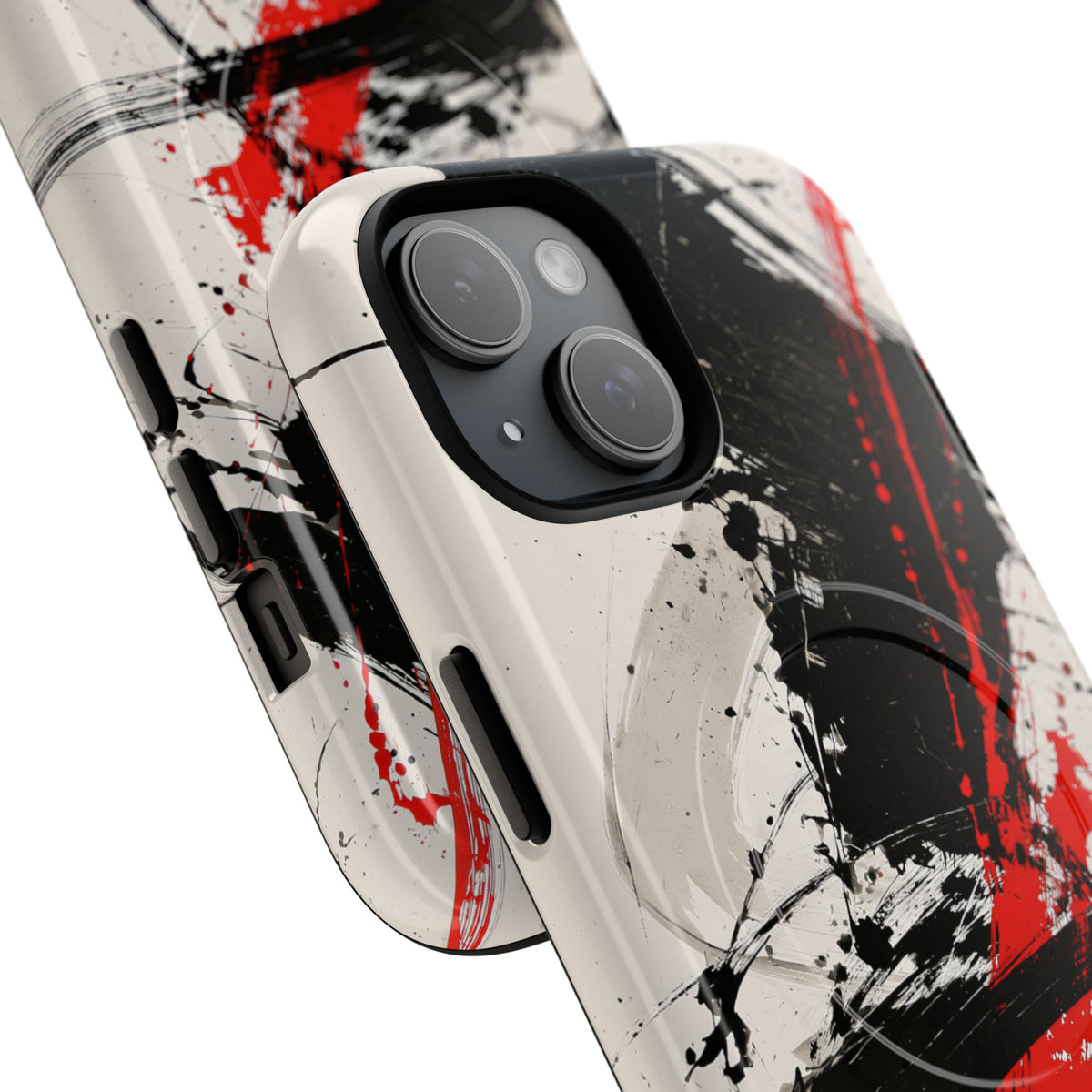 Crimson Sumi Slash · Tough 2.0 Magnetic Phone Case for iPhone · White