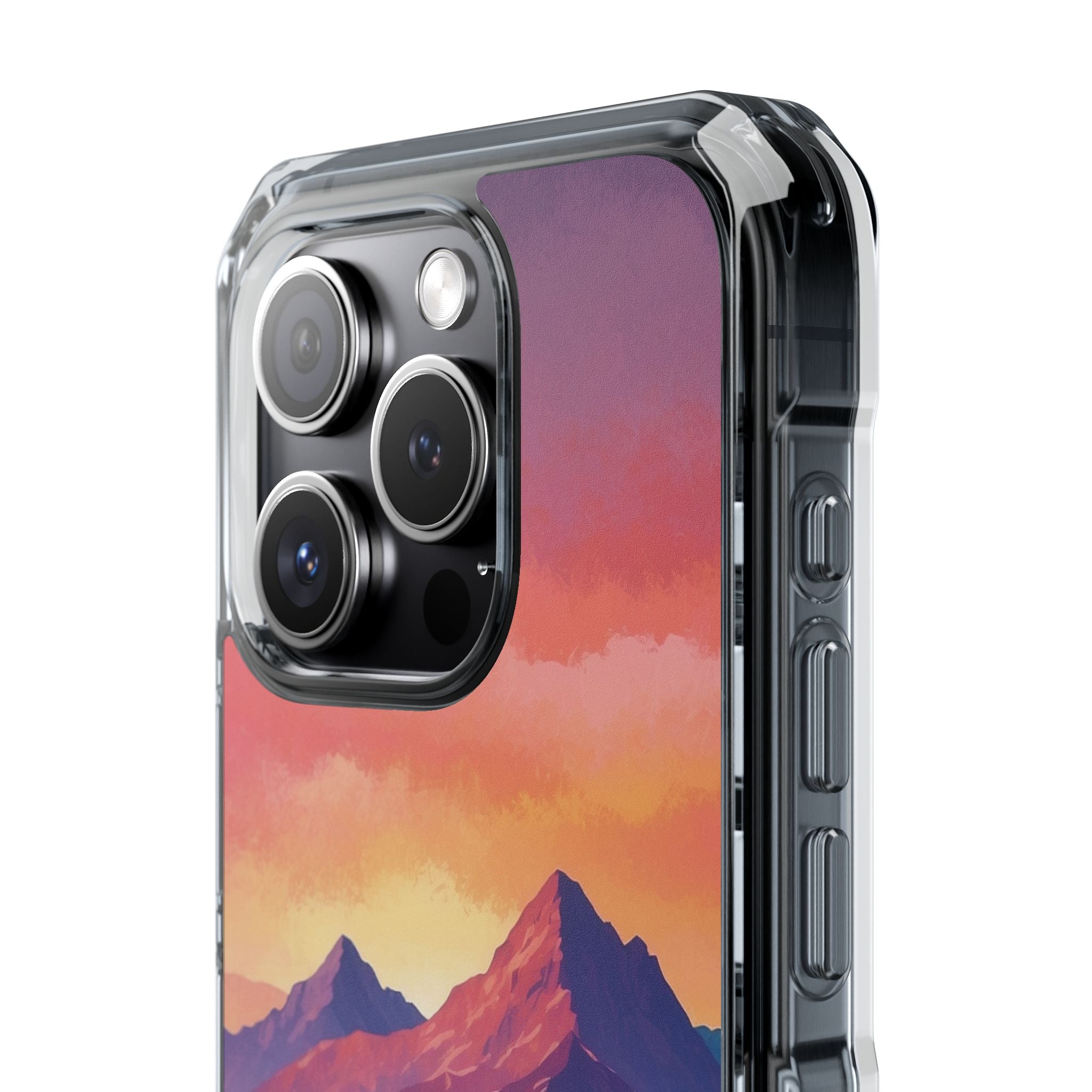 Crimson Mountain Dusk · Impact Handyhülle für iPhone · Magsafe