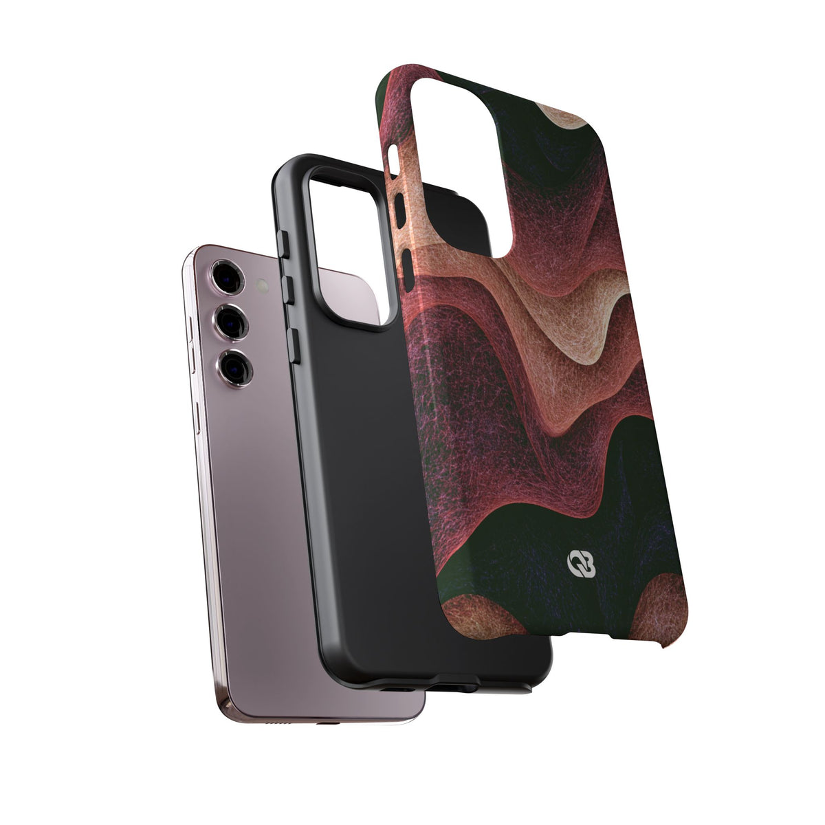 Rose Contour Waves · Tough Phone Case for Samsung · Pink