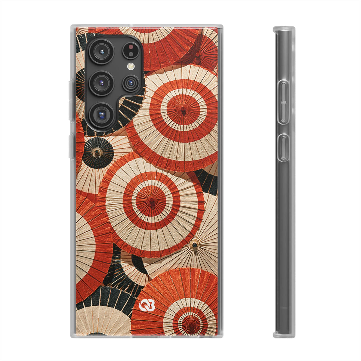 Vermilion Wagasa Motif · Lite Phone Case for Samsung · Red