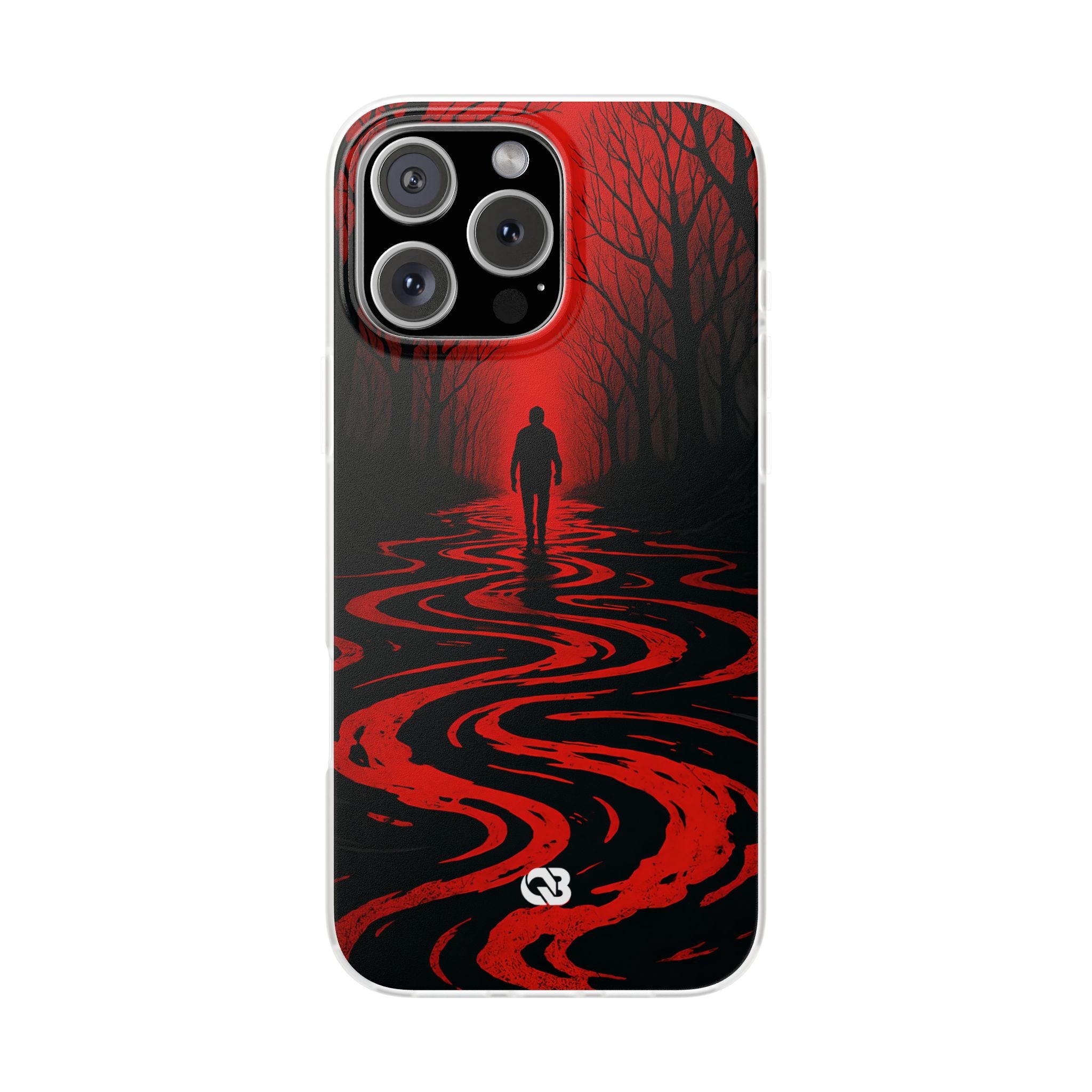 Crimson Shadow Path · Soft Phone Case for iPhone