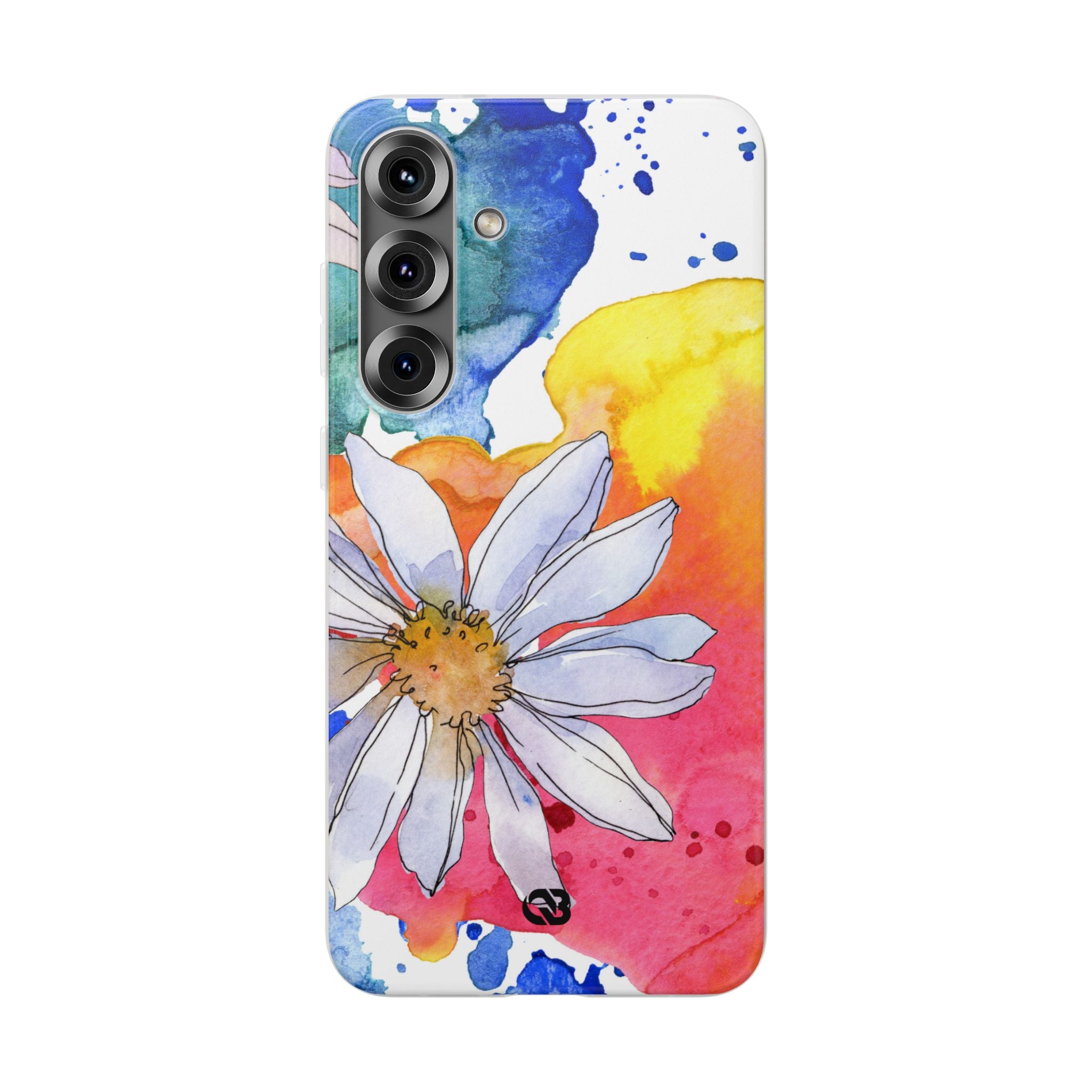 Vivid Bloom Splatter · Soft Phone Case for Samsung
