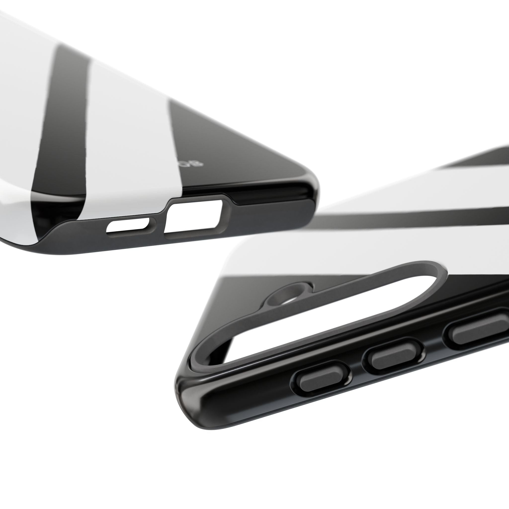 Diagonale Streifen Noir Samsung S25 Plus Case - Tough