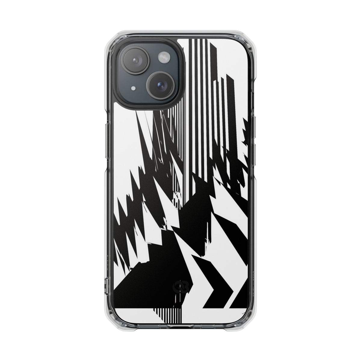 White Impact MagSafe Phone Case for iPhone - Shattered Vector Spire