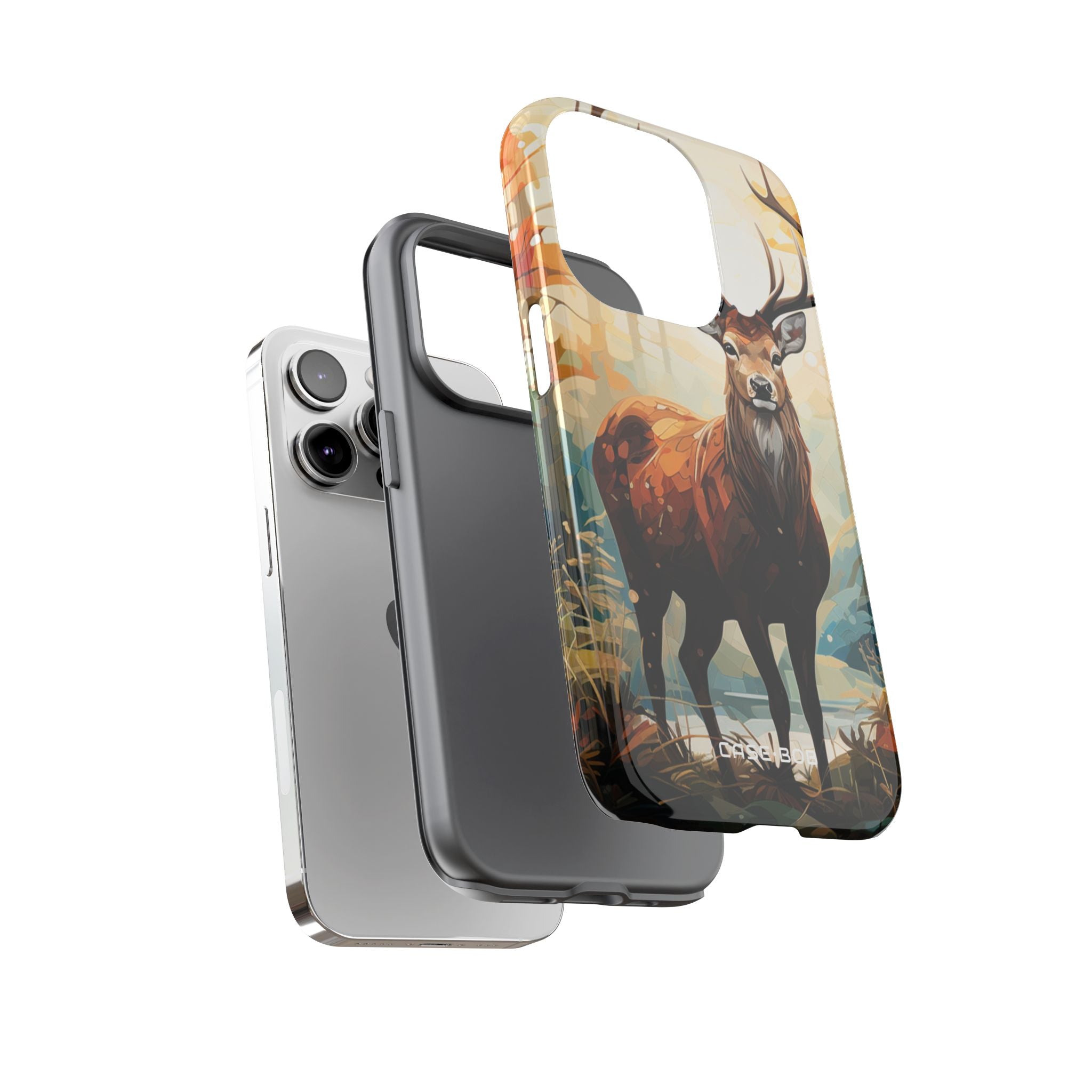 Glowing Stag iPhone 14 Pro Case - Tough - CASE•BOB