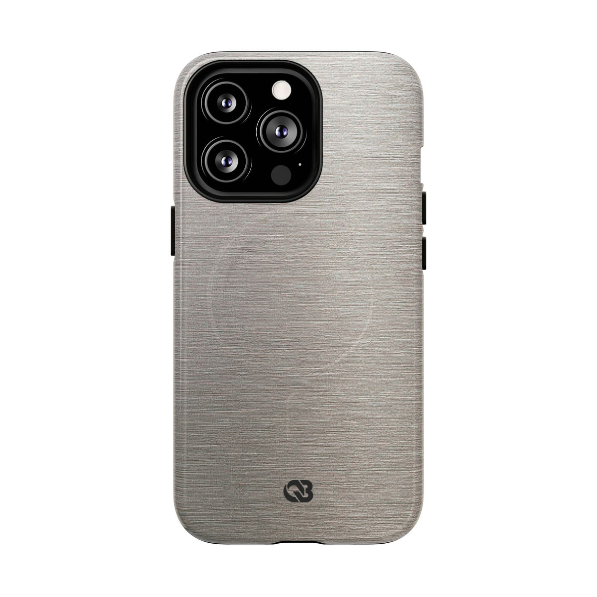 Brushed Silver Alloy · Tough 2.0 Magnetic Phone Case for iPhone · Silver