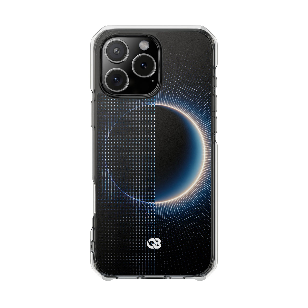 Luminous Meridian · Clear Impact Magnetic Phone Case for iPhone · Black