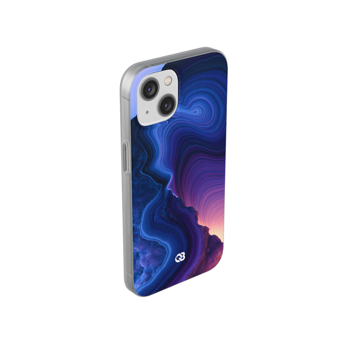 Radiant Strata · Lite Phone Case for iPhone · Blue
