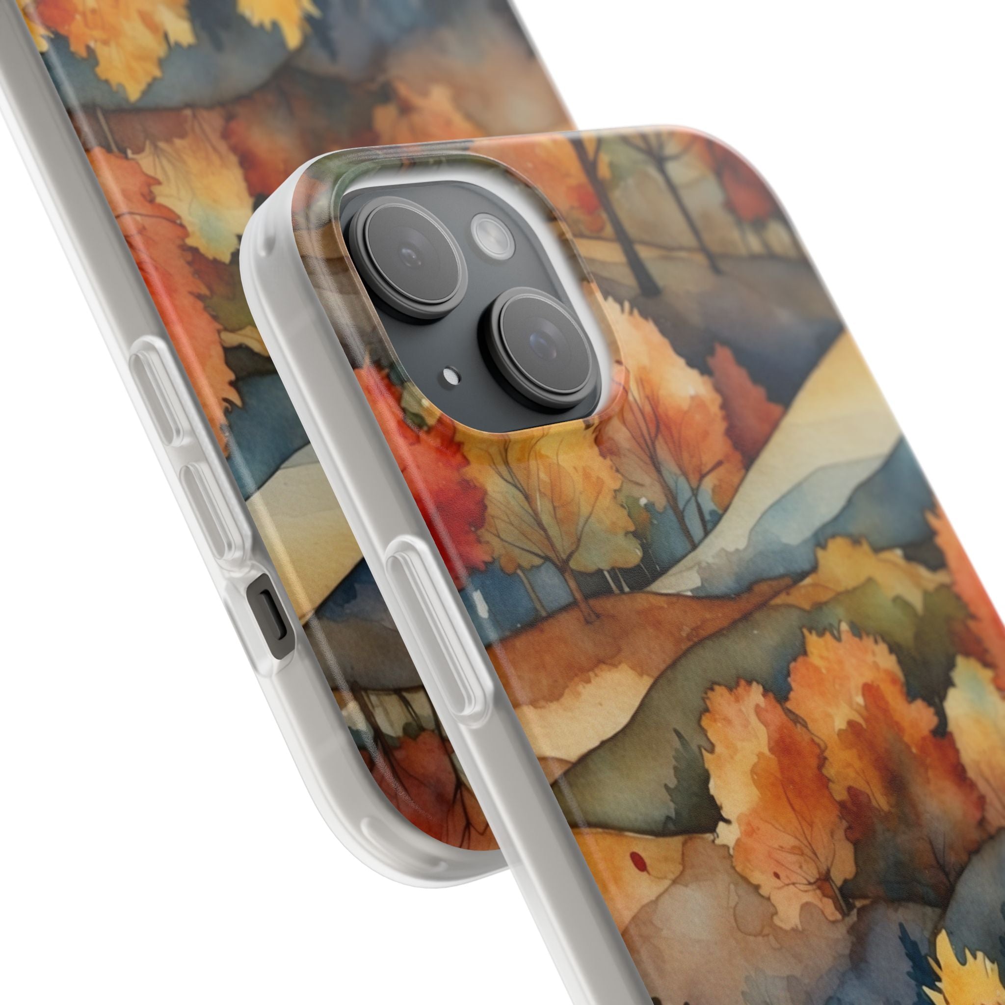 Herfstbos iPhone 15 Plus hoesje - Soft