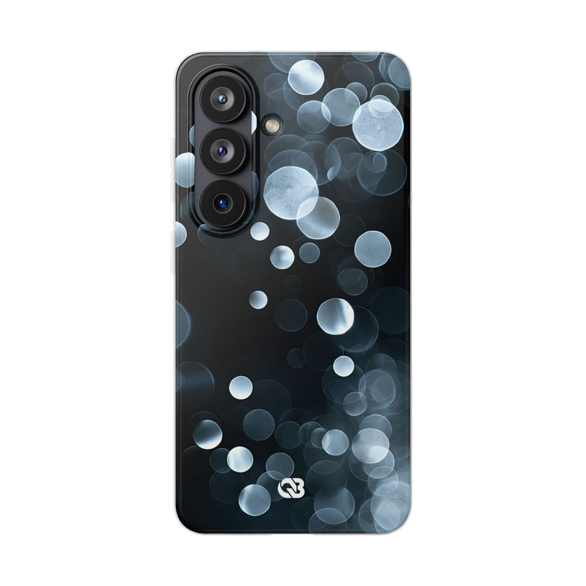 Black Lite Phone Case for Samsung - Silver Orbit Glow