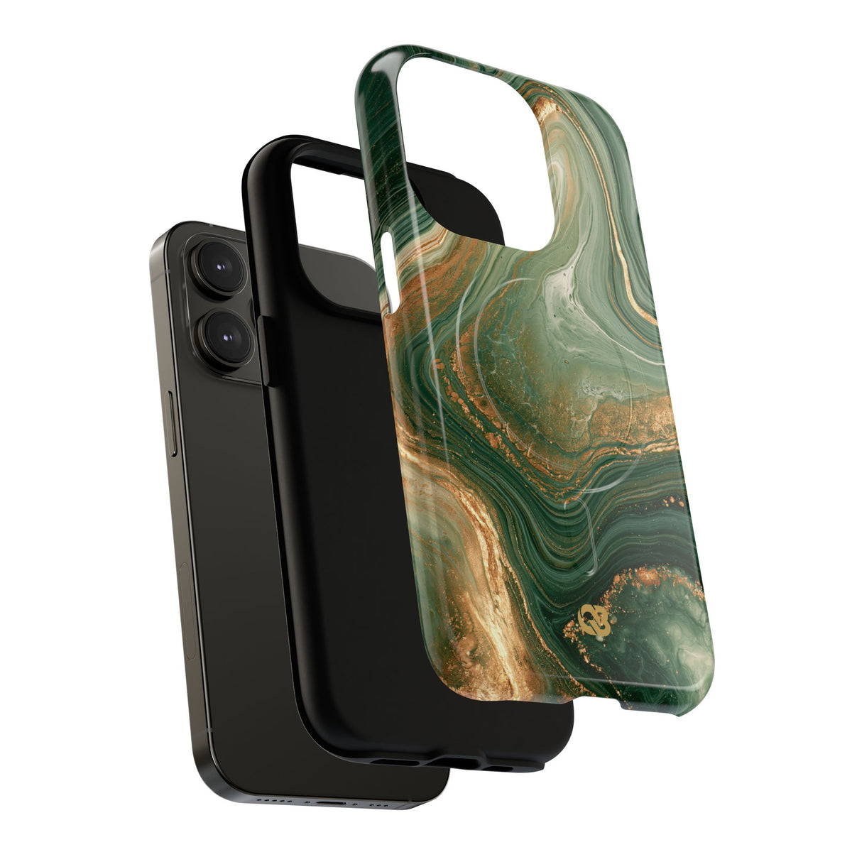 Jade Suminagashi · Tough 2.0 Magnetic Phone Case for iPhone · Green