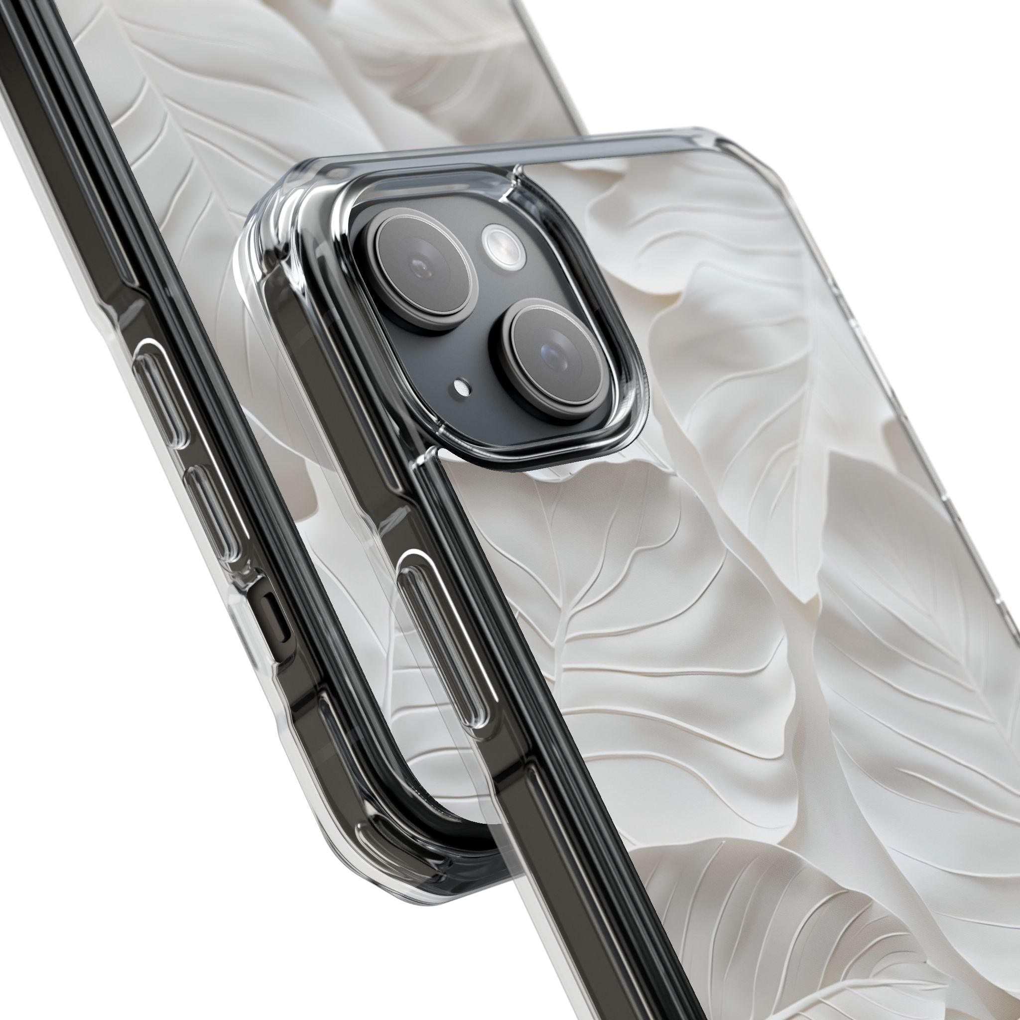 Sculpted Ivory Leaves · Impact Phone Case for iPhone · Magsafe