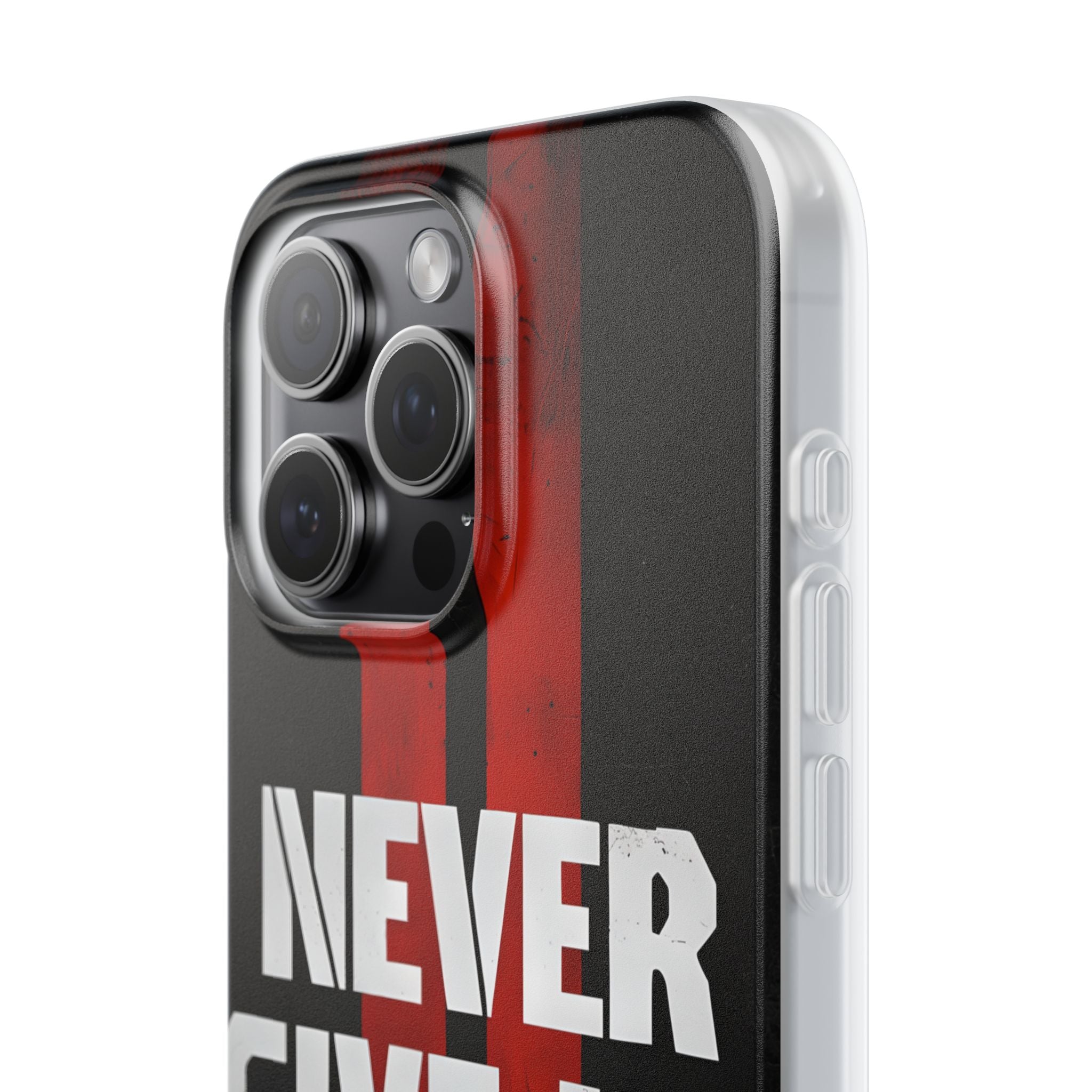 Crimson Grit Resolve · Soft Phone Case for iPhone