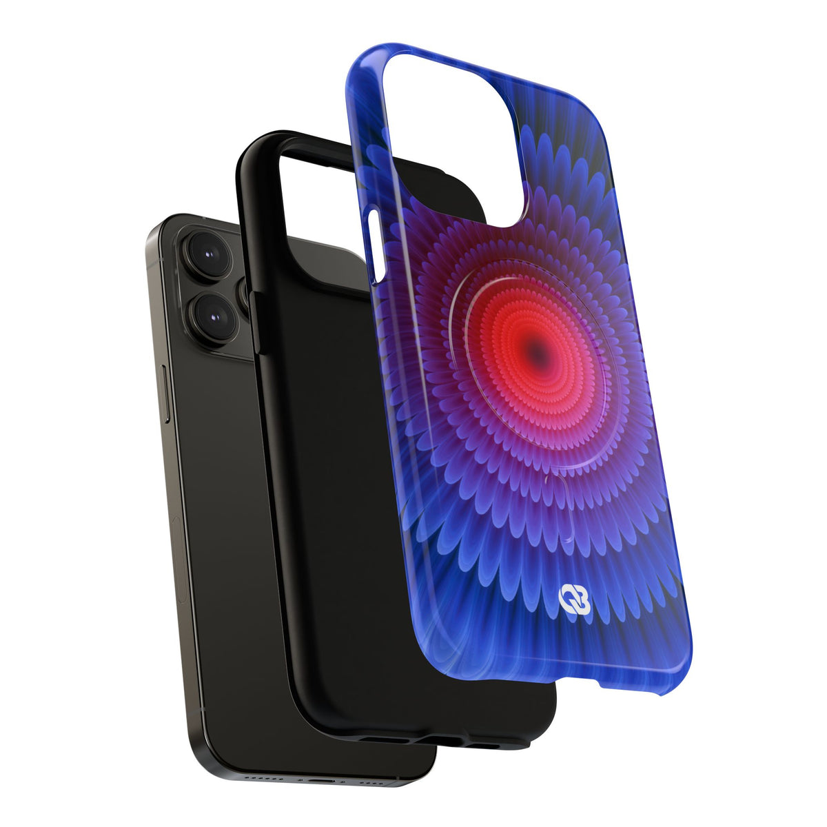 Radial Spectrum Bloom · Tough 2.0 Magnetic Phone Case for iPhone · Blue