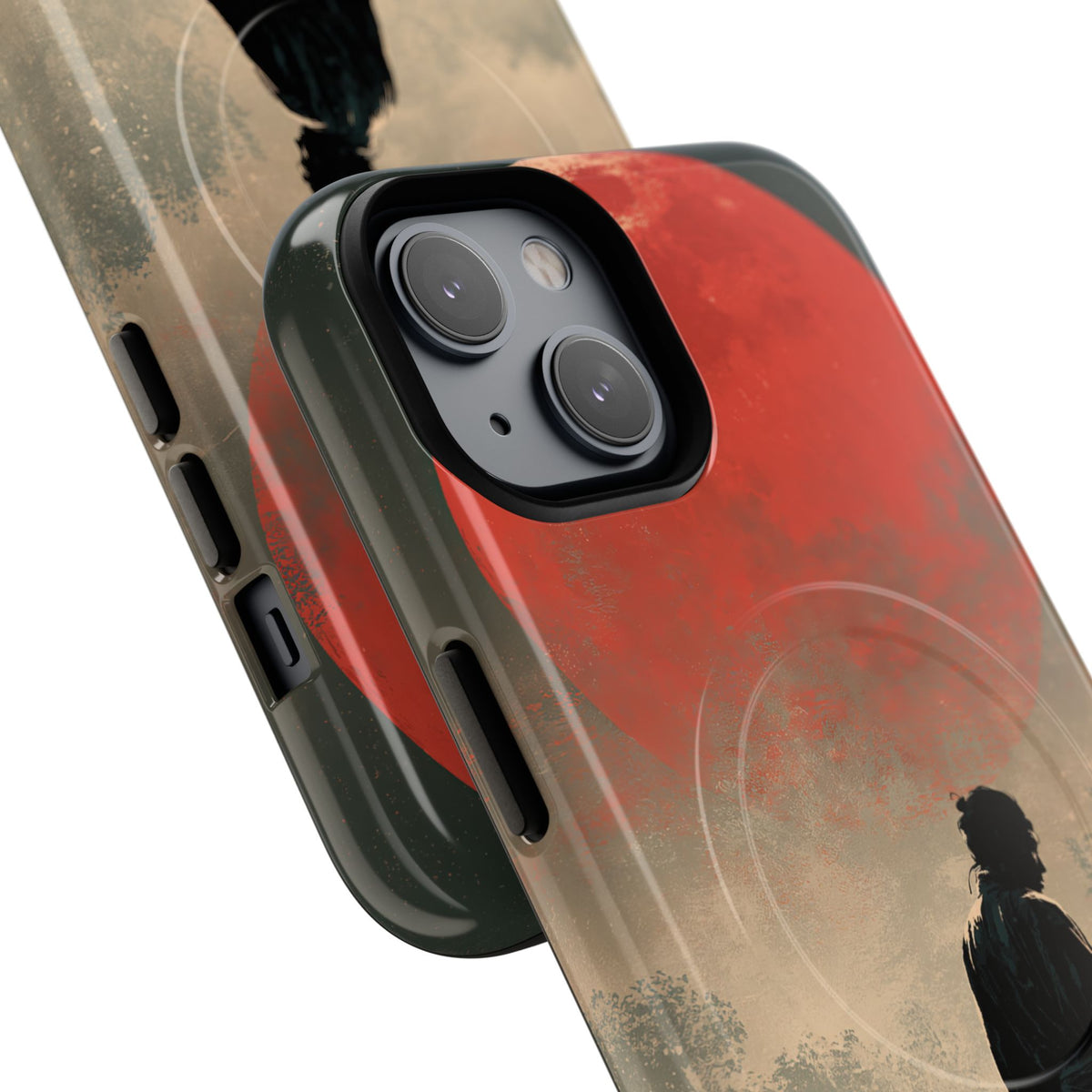 Crimson Moon Ronin · Tough 2.0 Magnetic Phone Case for iPhone · Red