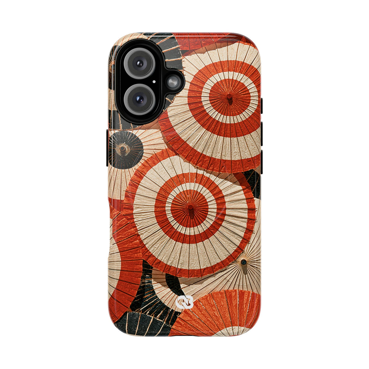 Vermilion Wagasa Motif · Tough 2.0 Magnetic Phone Case for iPhone · Red