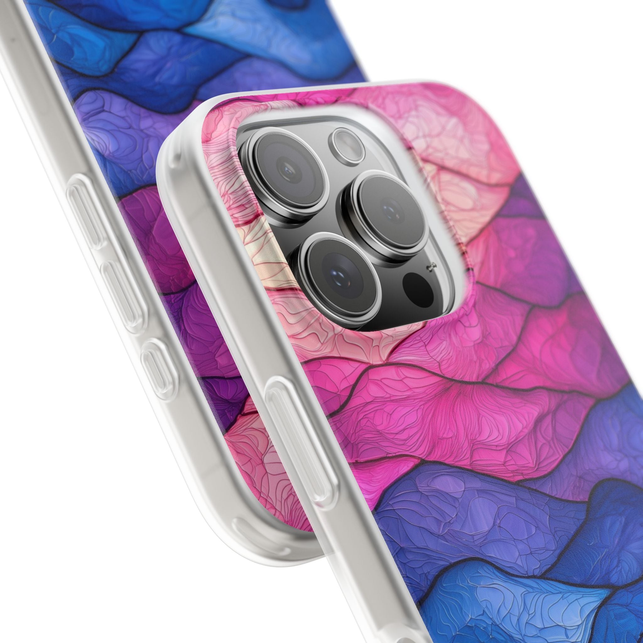 Welliges Ader-Verlauf iPhone 16 Pro Case - Soft