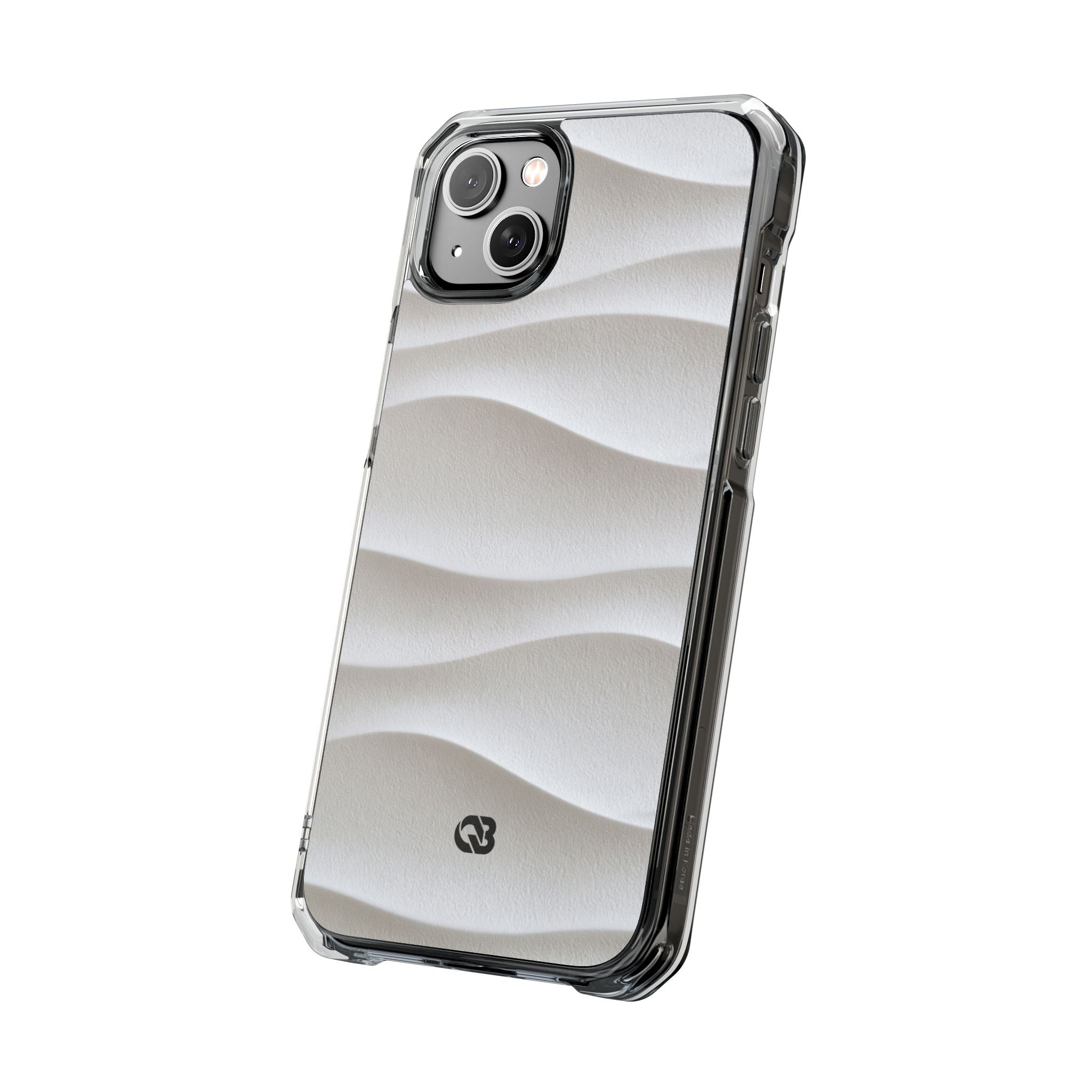 White Impact MagSafe Phone Case for iPhone - Arctic Flow Ridges