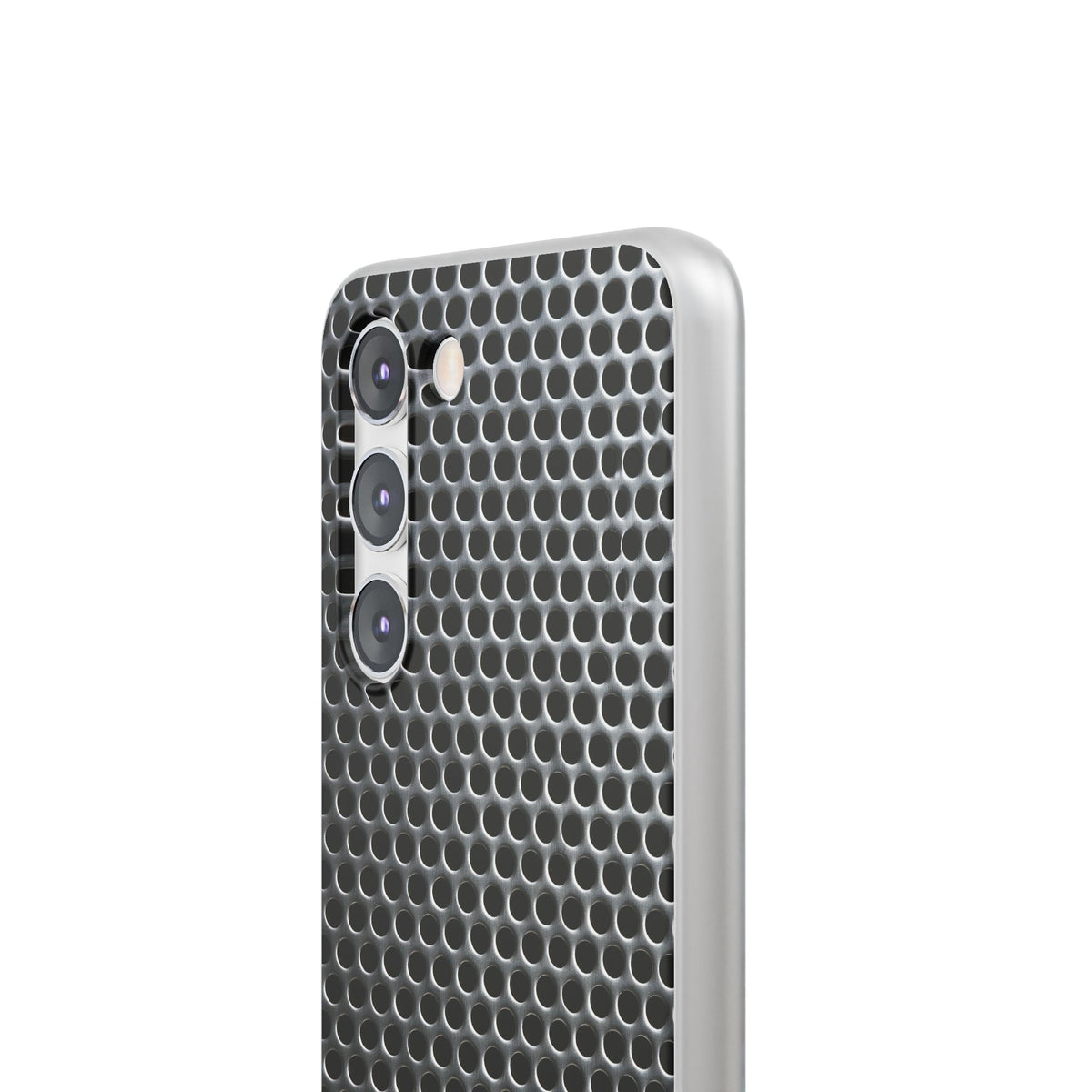 Silver Lite Phone Case for Samsung - Brutalist Steel Mesh