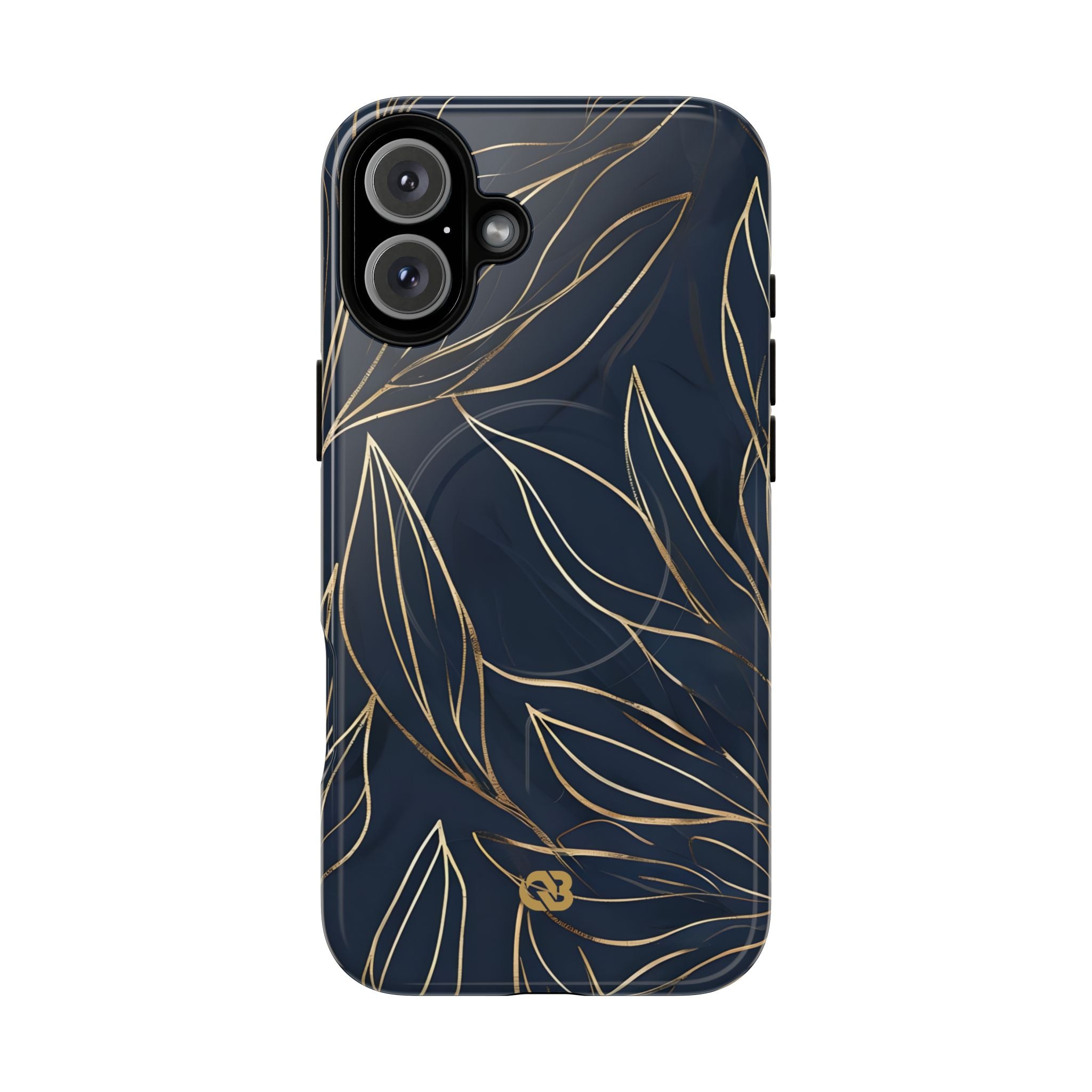 Gilded Navy Foliage · Tough+ Magsafe