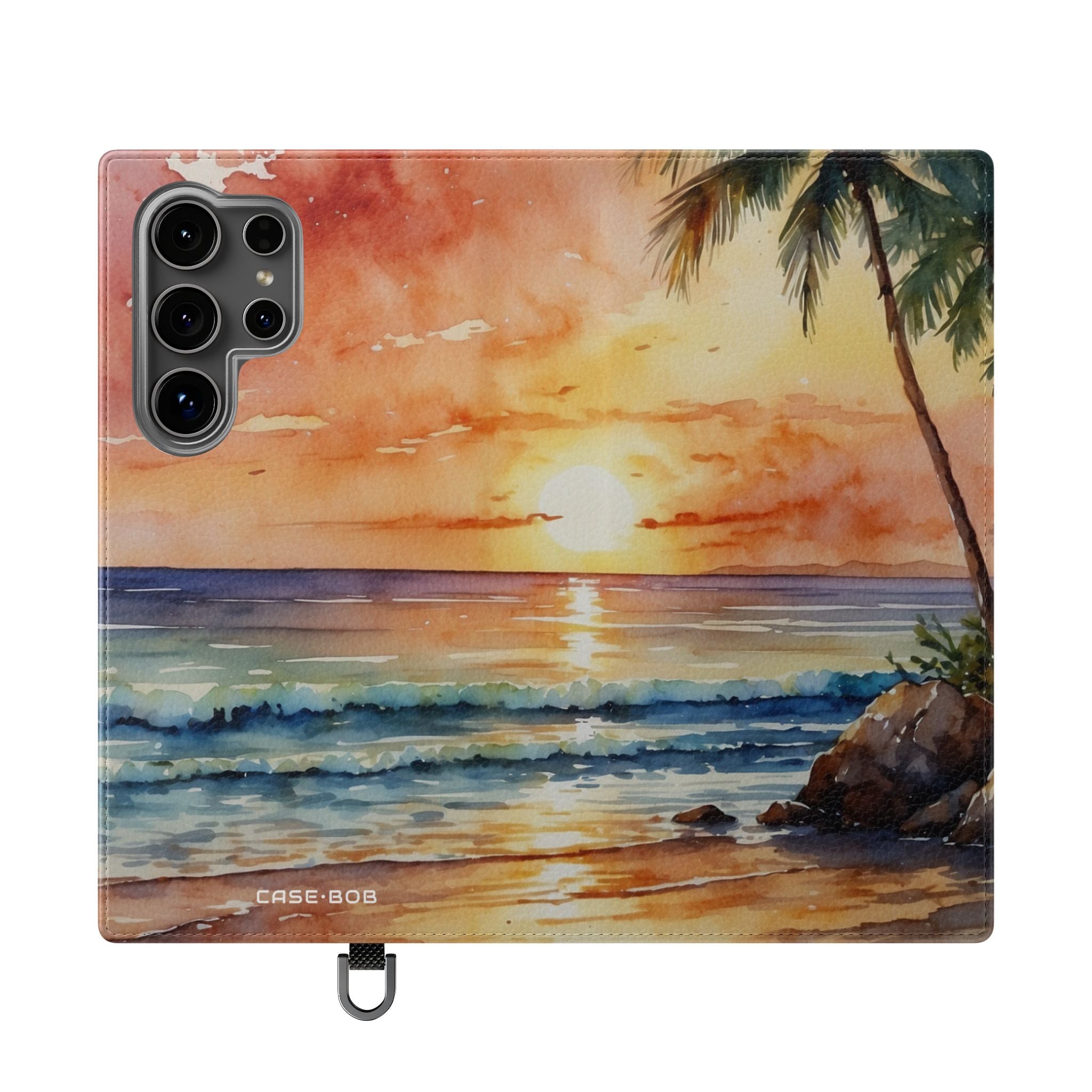 Golden Palm Sunset - Samsung S24 Ultra Case - Wallet