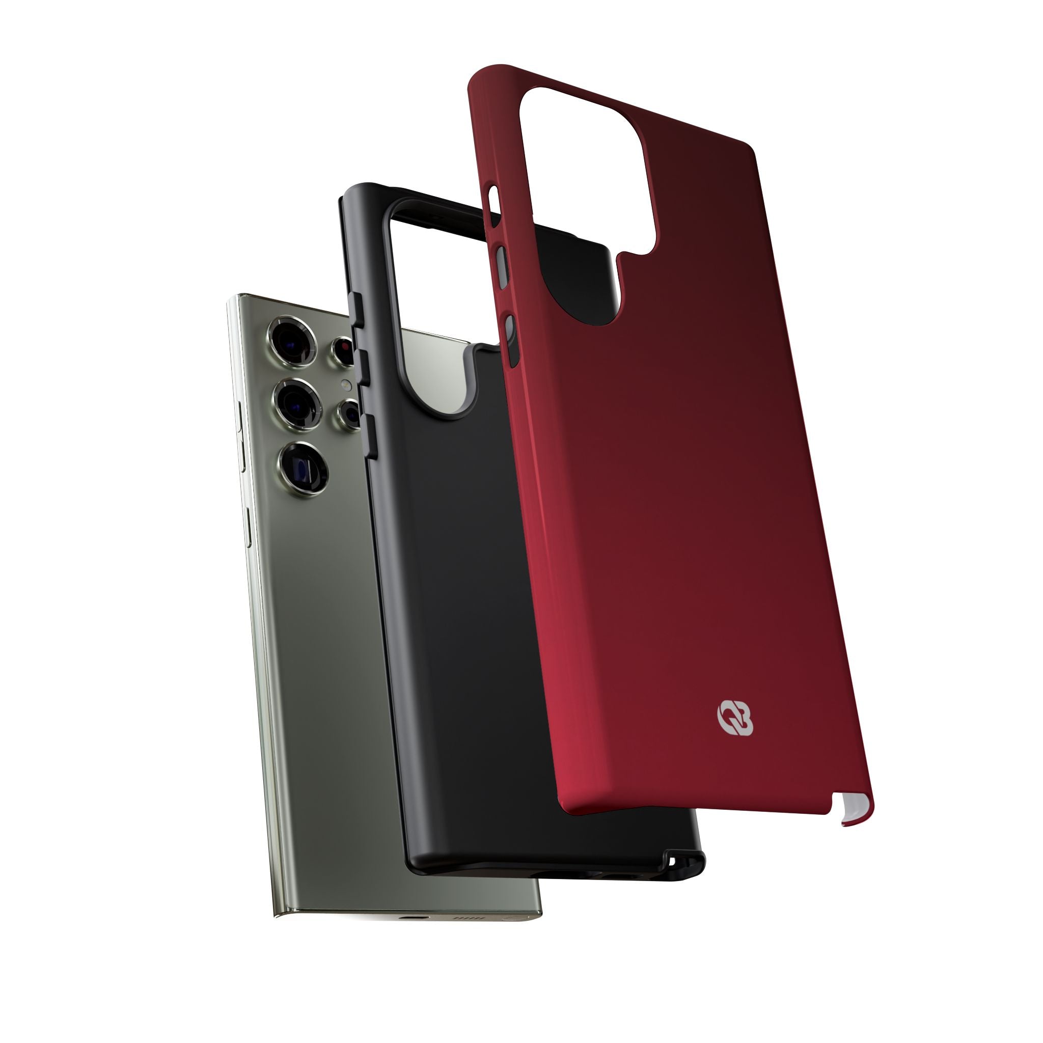 Red Tough Phone Case for Samsung - Crimson Velvet Fade