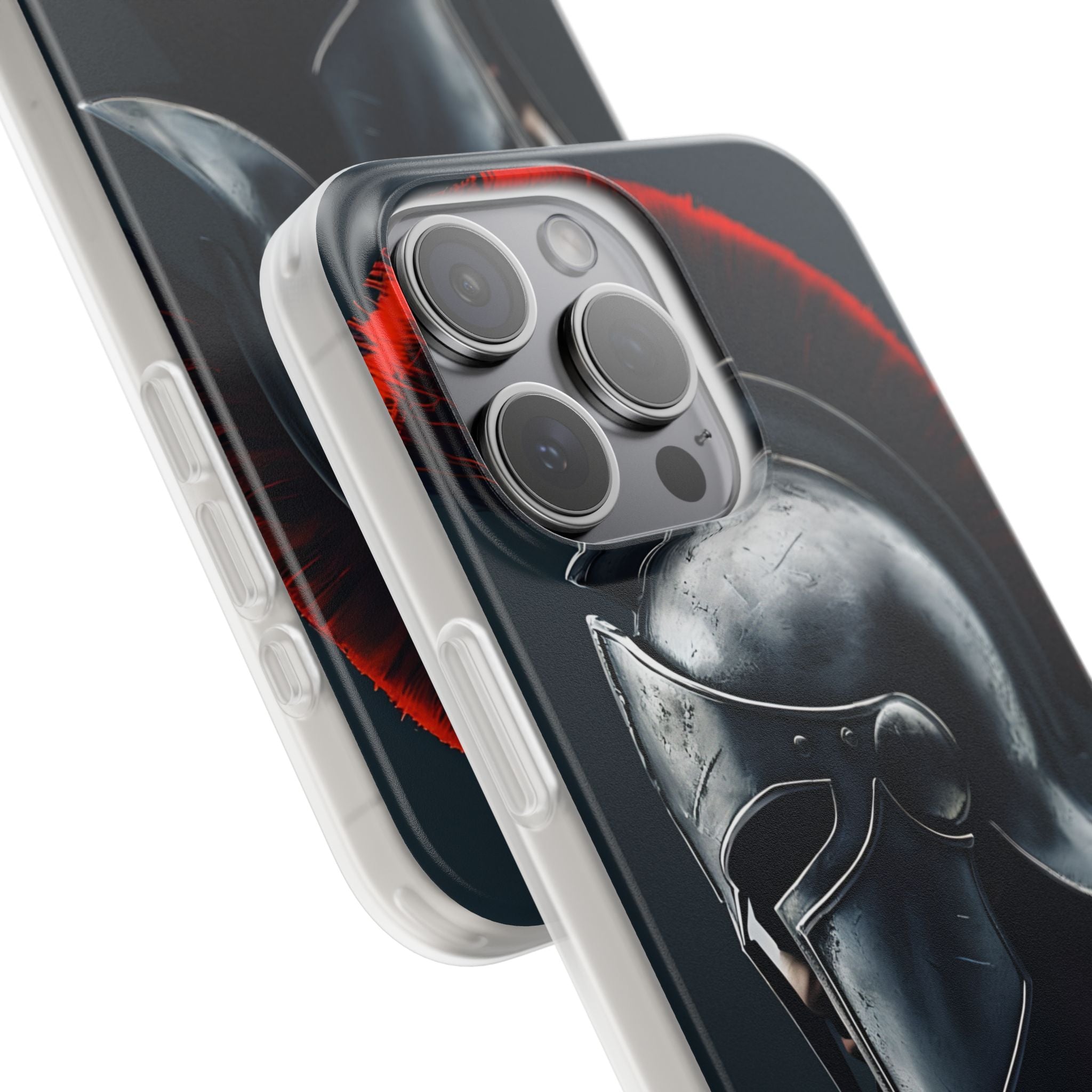 Silver Centurion iPhone 15 Pro Max Case - Soft