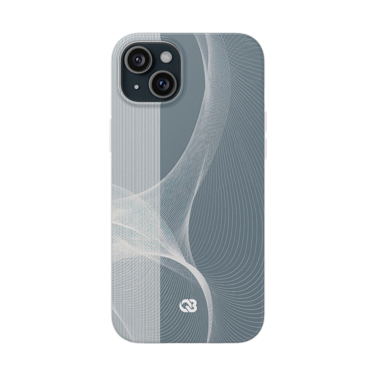 Grey Lite Phone Case for iPhone - Slate Mesh Horizon