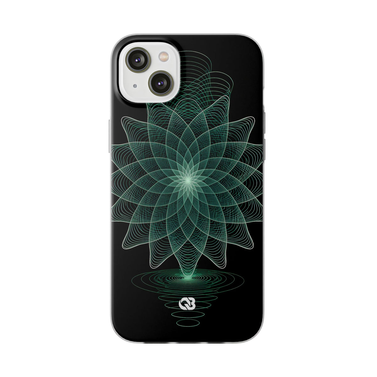 Verdant Harmonic Bloom · Lite Phone Case for iPhone · Black