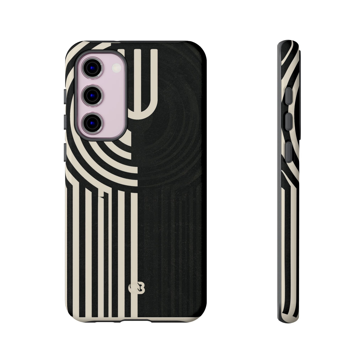 Beige Tough Phone Case for Samsung - Monolith Ivory Signal