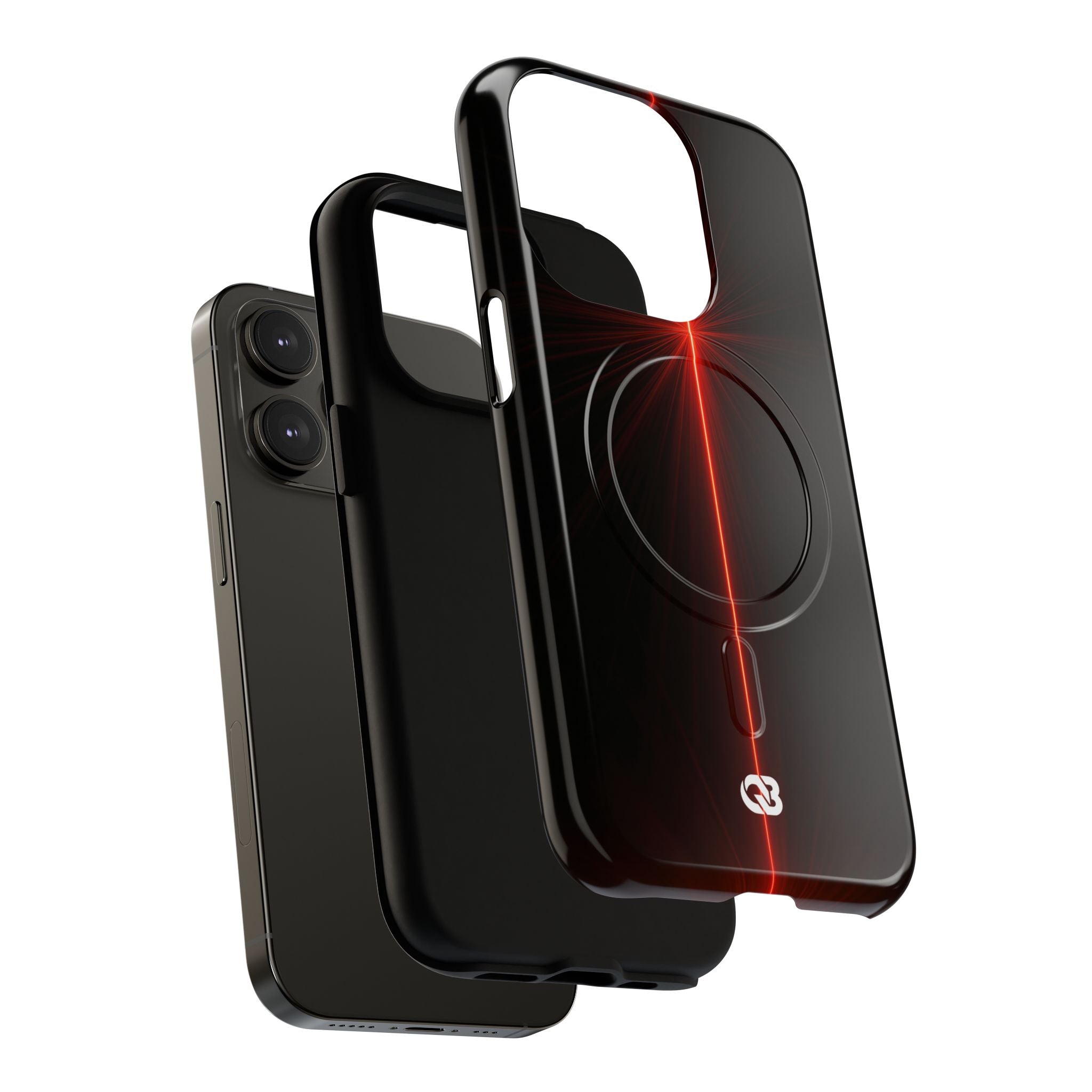 Red Tough 2.0 Magsafe Phone Case for iPhone - Crimson Flare Vector