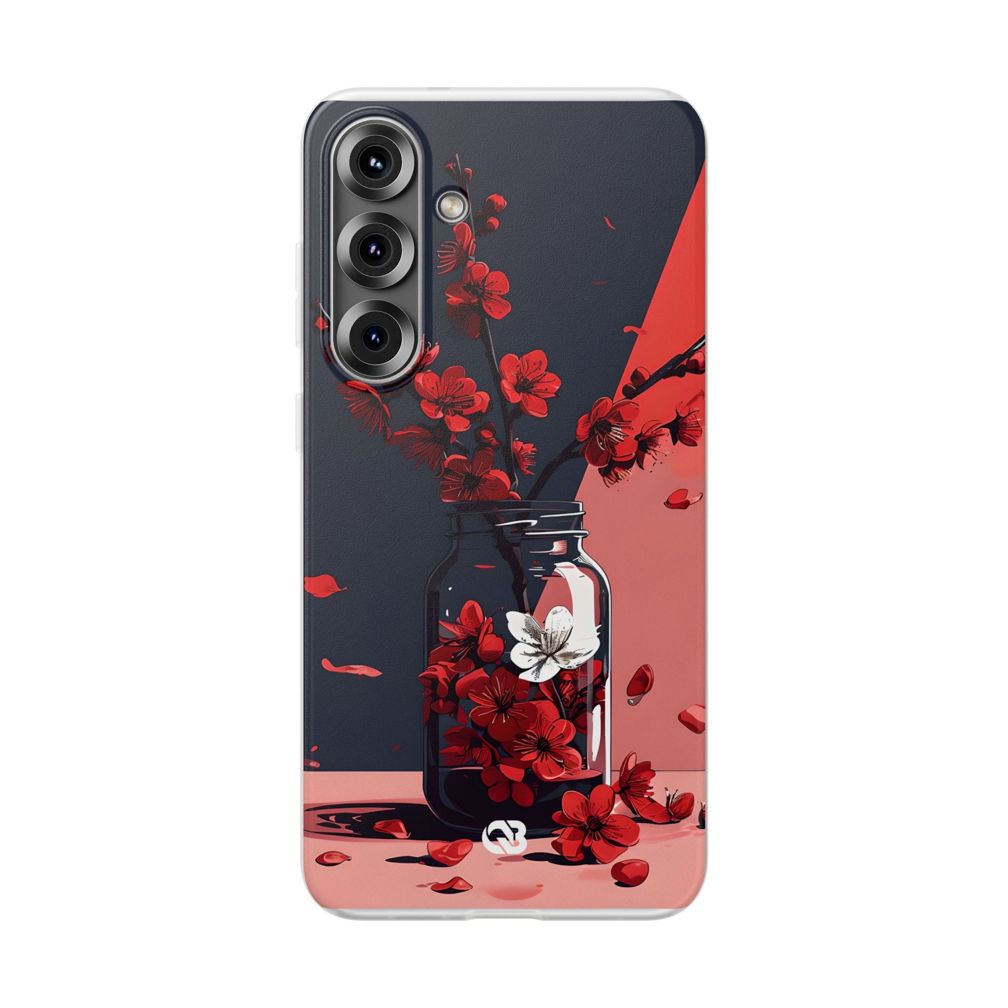Crimson Blossom Jar · Custodia Soft per Samsung