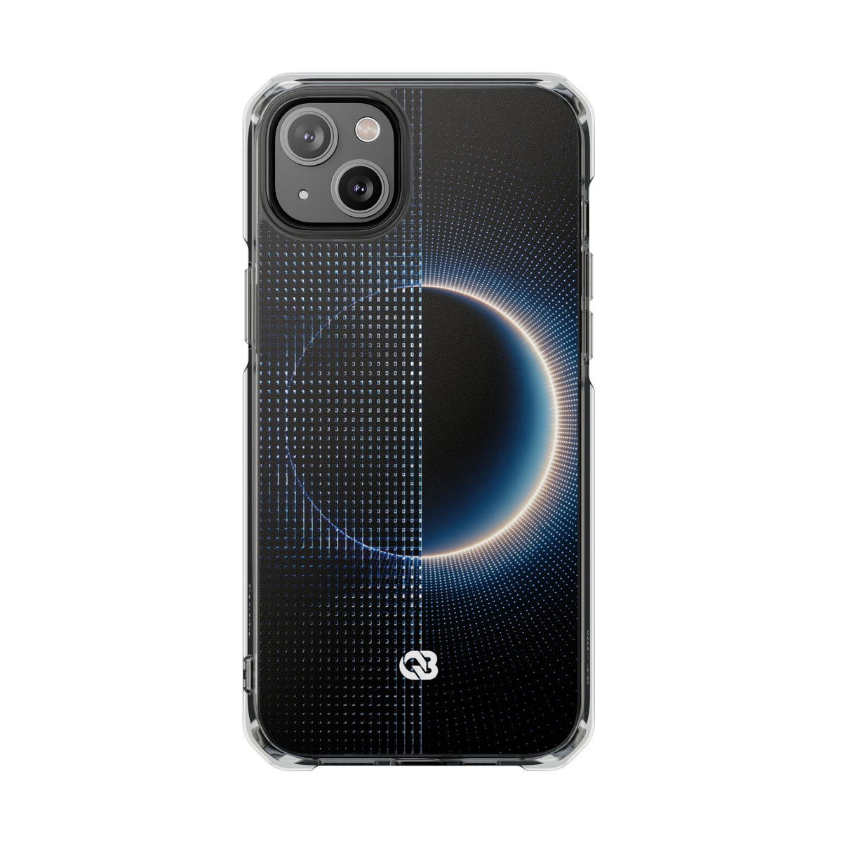 Luminous Meridian · Clear Impact Magnetic Phone Case for iPhone · Black