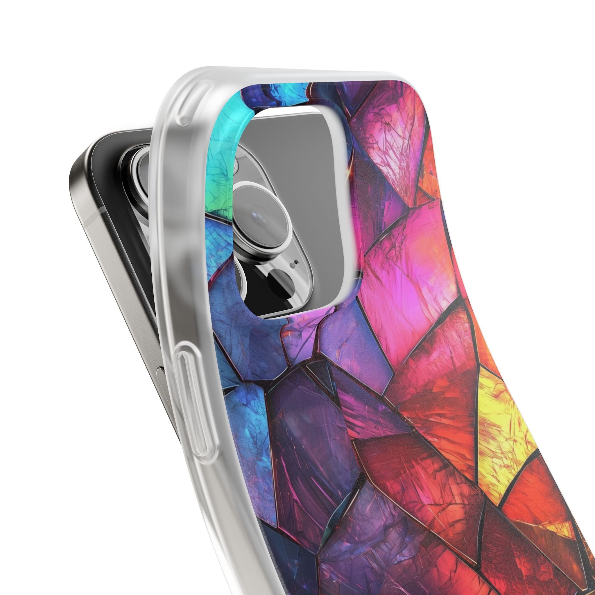 Cracked Prism iPhone 16 Pro Max Case - Soft