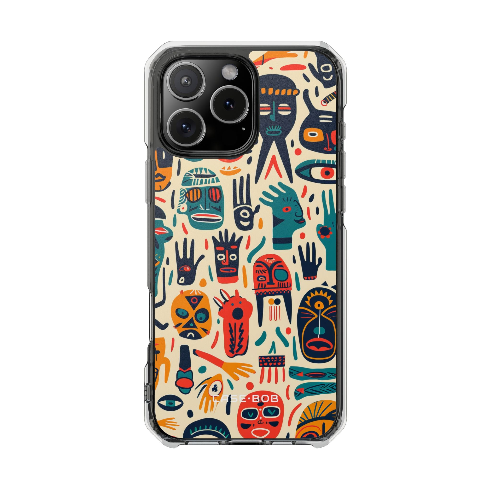 Lebendige Gesichter iPhone 16 Pro Max Case - Impact