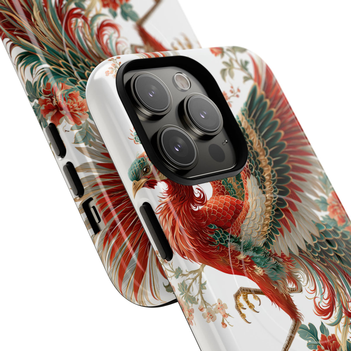 Vermilion Imperial Phoenix · Tough 2.0 Magnetic Phone Case for iPhone · Red