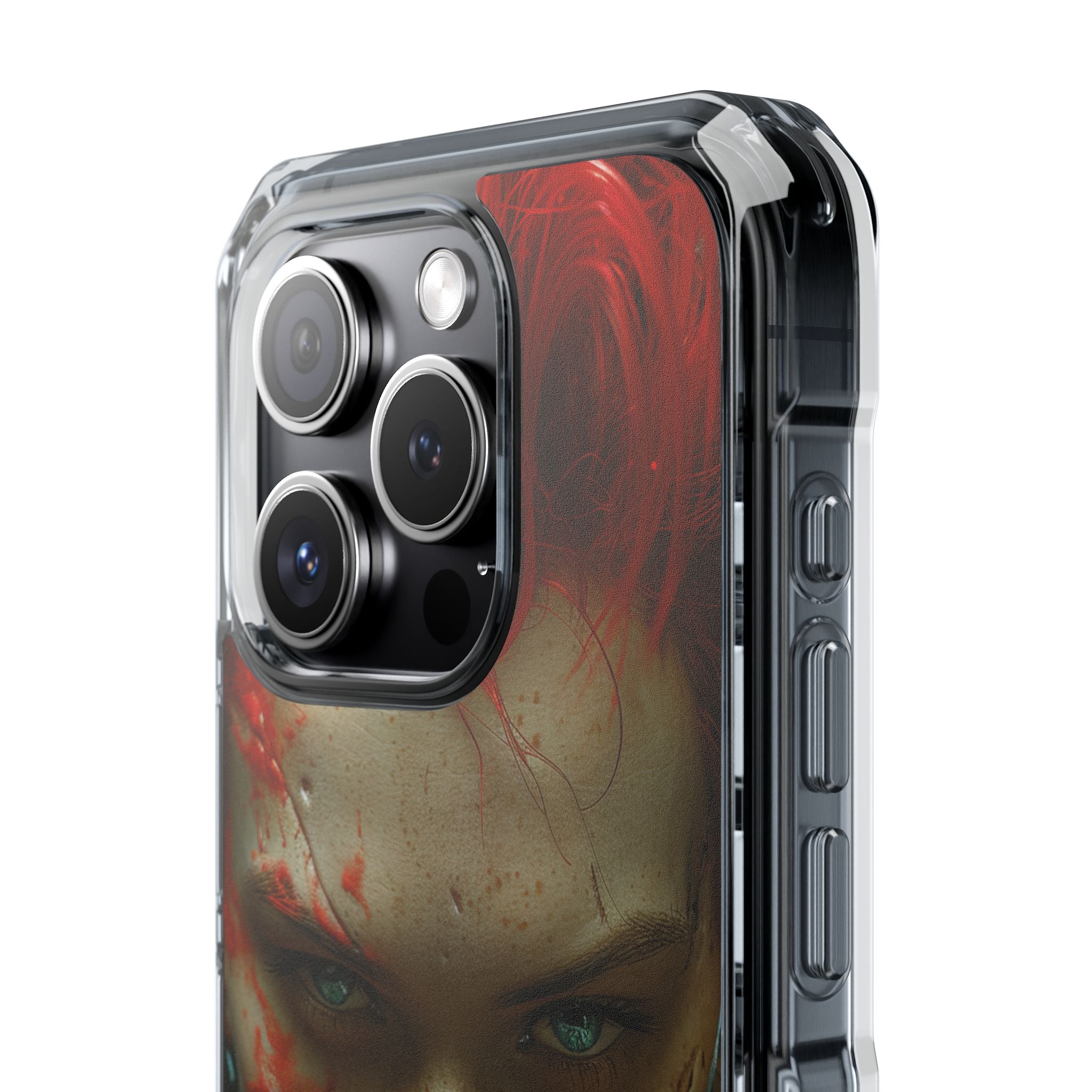 Red Spike Gaze iPhone 15 Pro Case - Impact