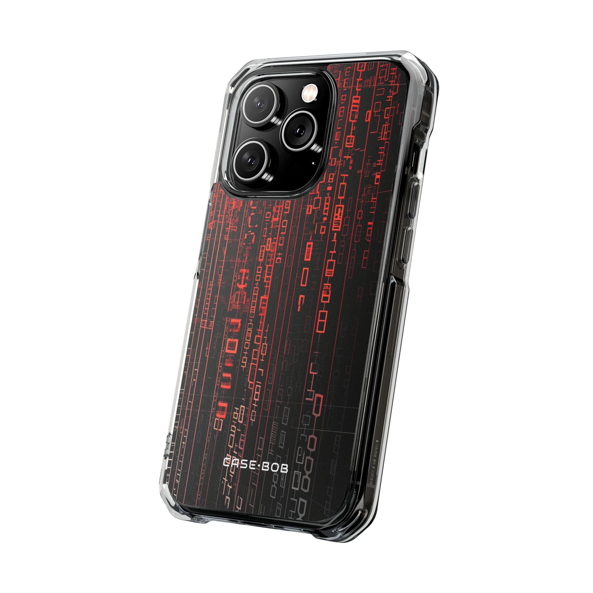 Crimson Glyphs iPhone 14 Pro Case - Impact