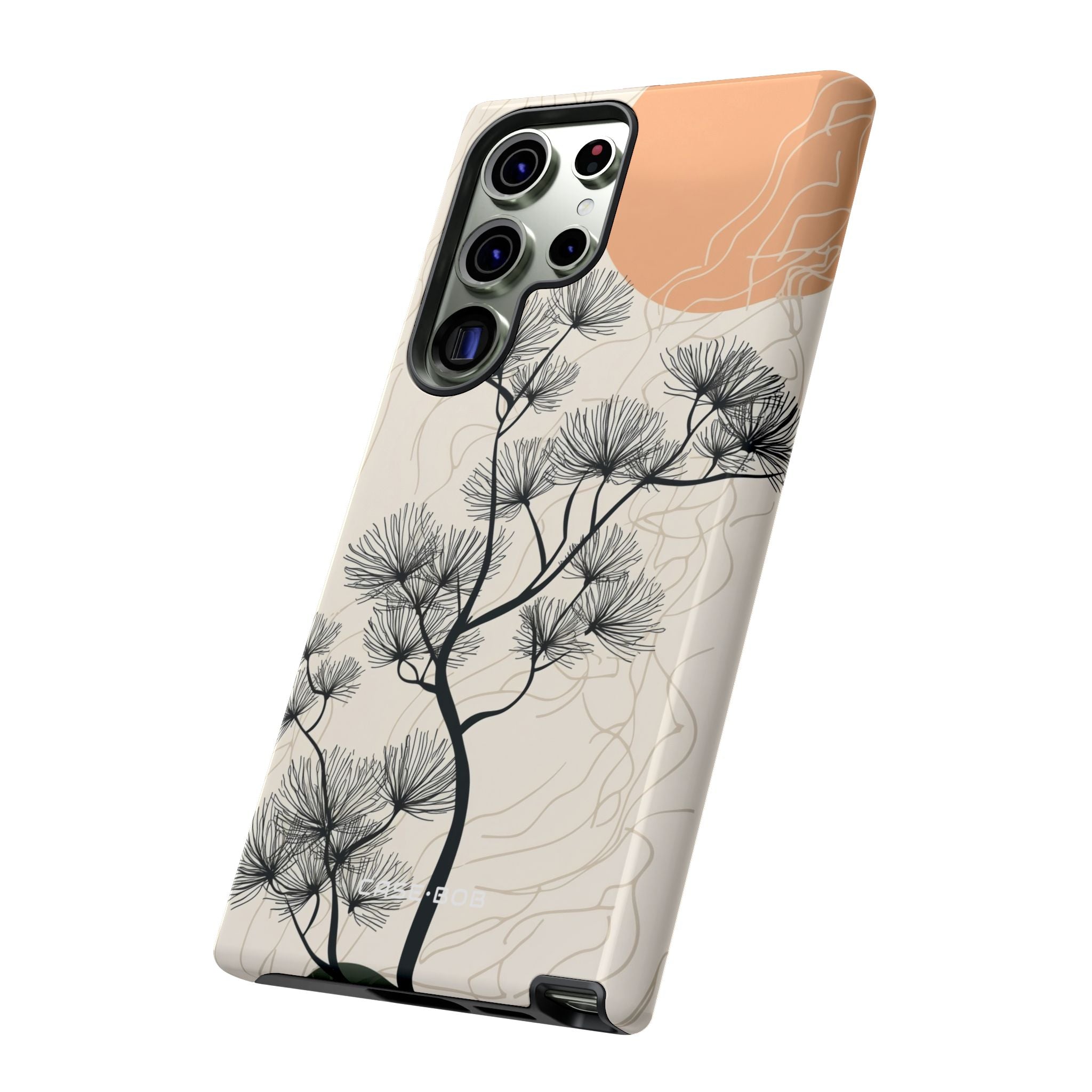 Spiky Tree Sunset Samsung S23 Ultra Case - Tough