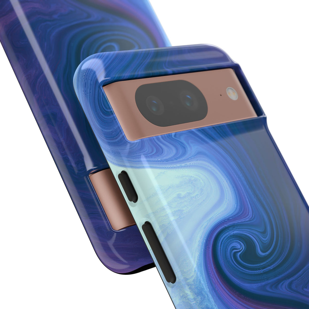 Azure Fluid Swirl · Tough Phone Case for Pixel · Blue